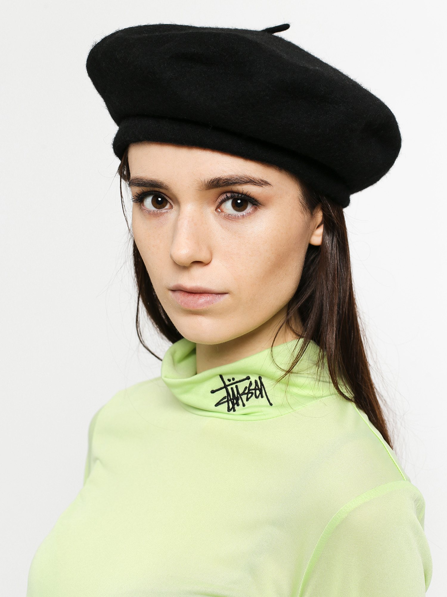 Longsleeve Stussy Monty Tissue Mock Neck Wmn (lime)