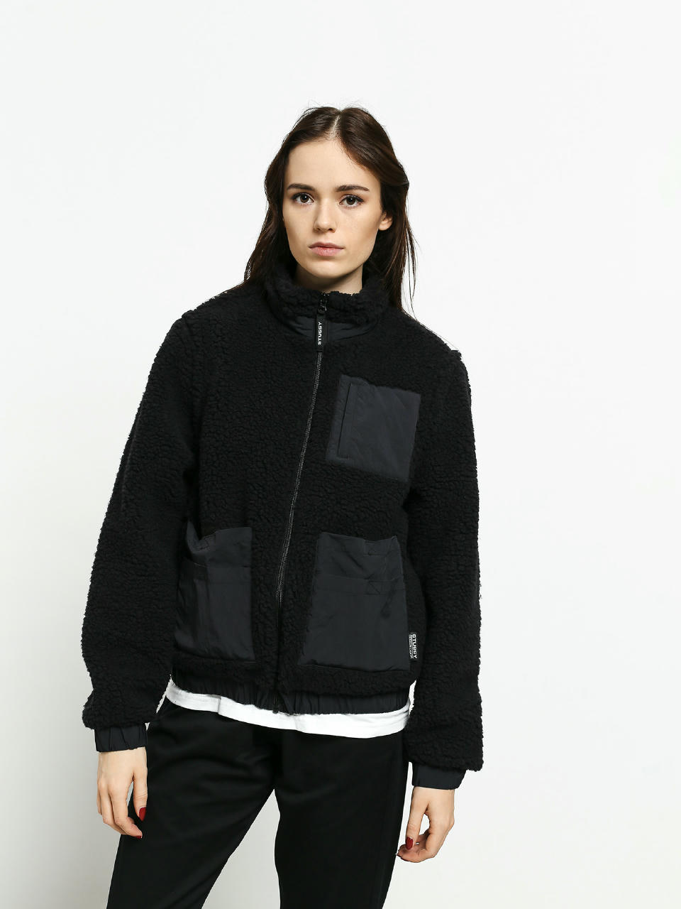 Kurtka Stussy Convertible Sherpa Wmn (black)