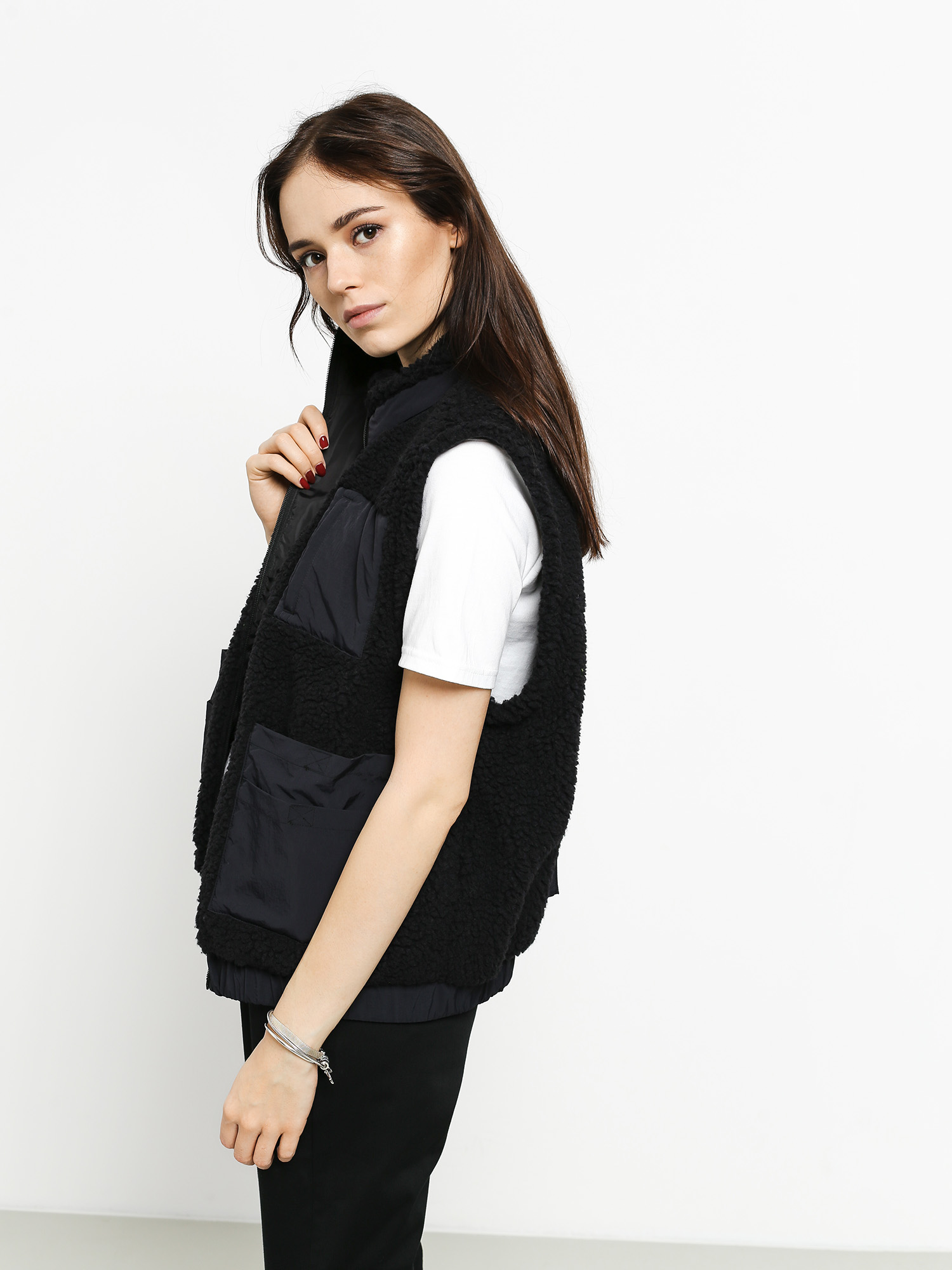 Kurtka Stussy Convertible Sherpa Wmn (black)