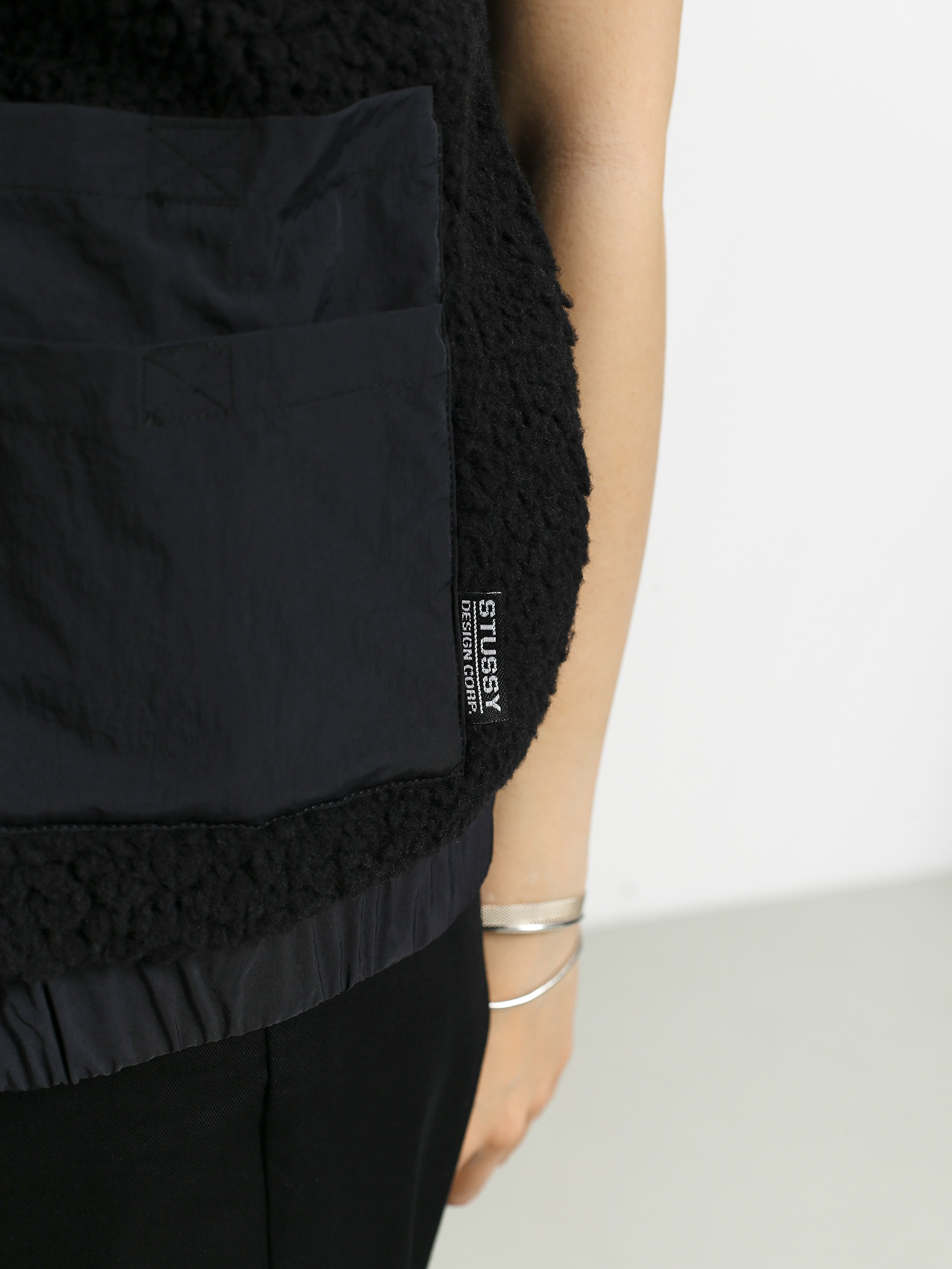 Kurtka Stussy Convertible Sherpa Wmn (black)