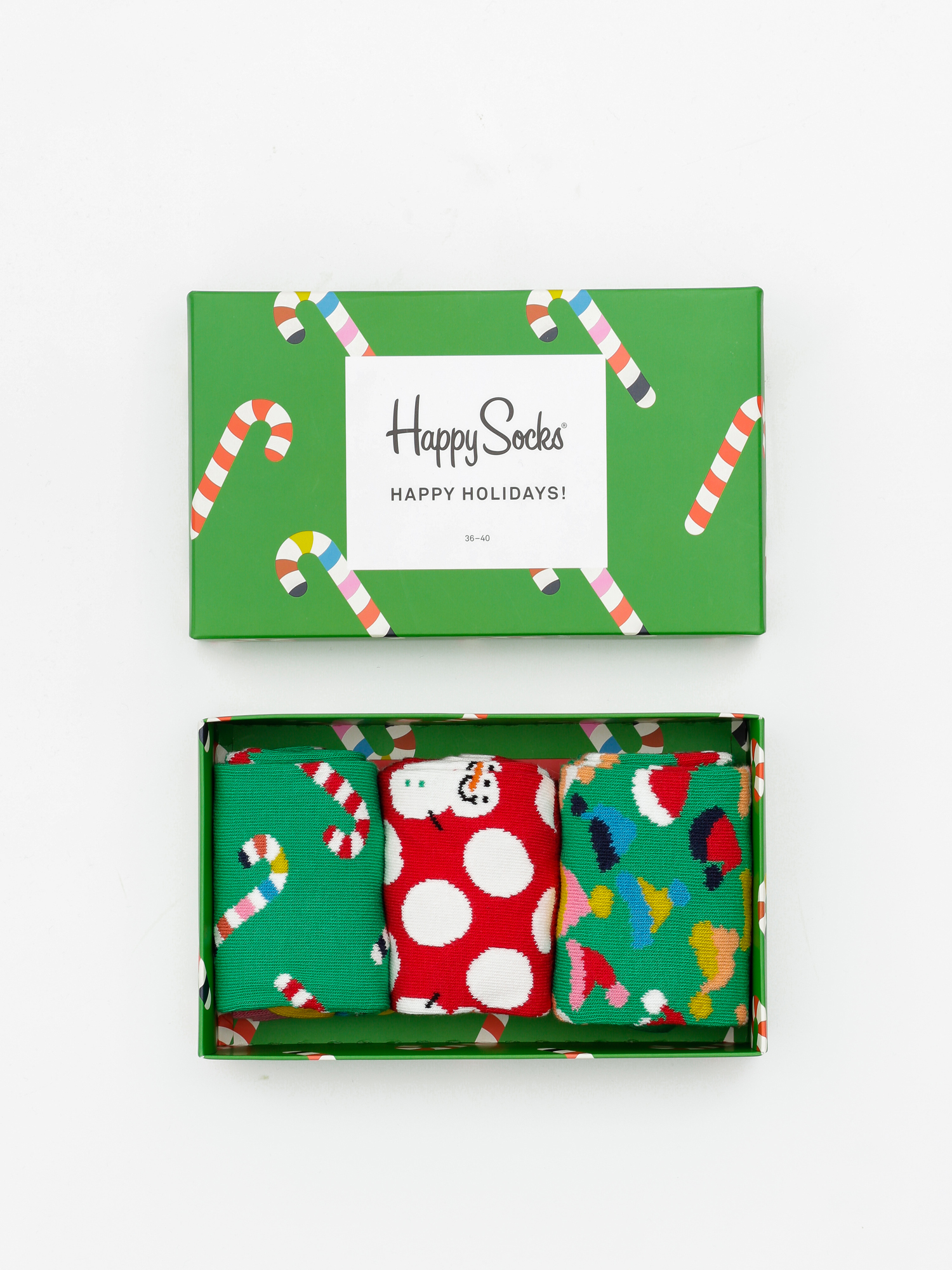 Skarpetki Happy Socks X Mass Giftbox 3pk (red/green)