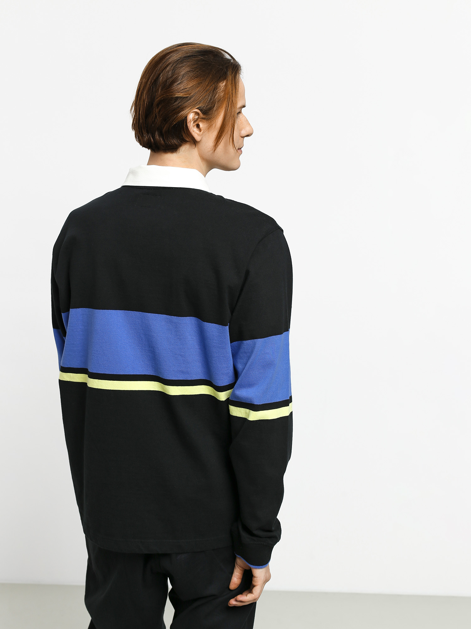 Longsleeve Stussy Justin Rugby (black)