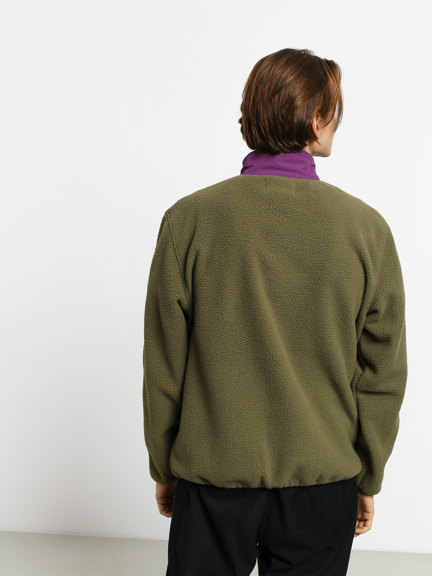 Kurtka Stussy Nylon Mock Neck (olive)