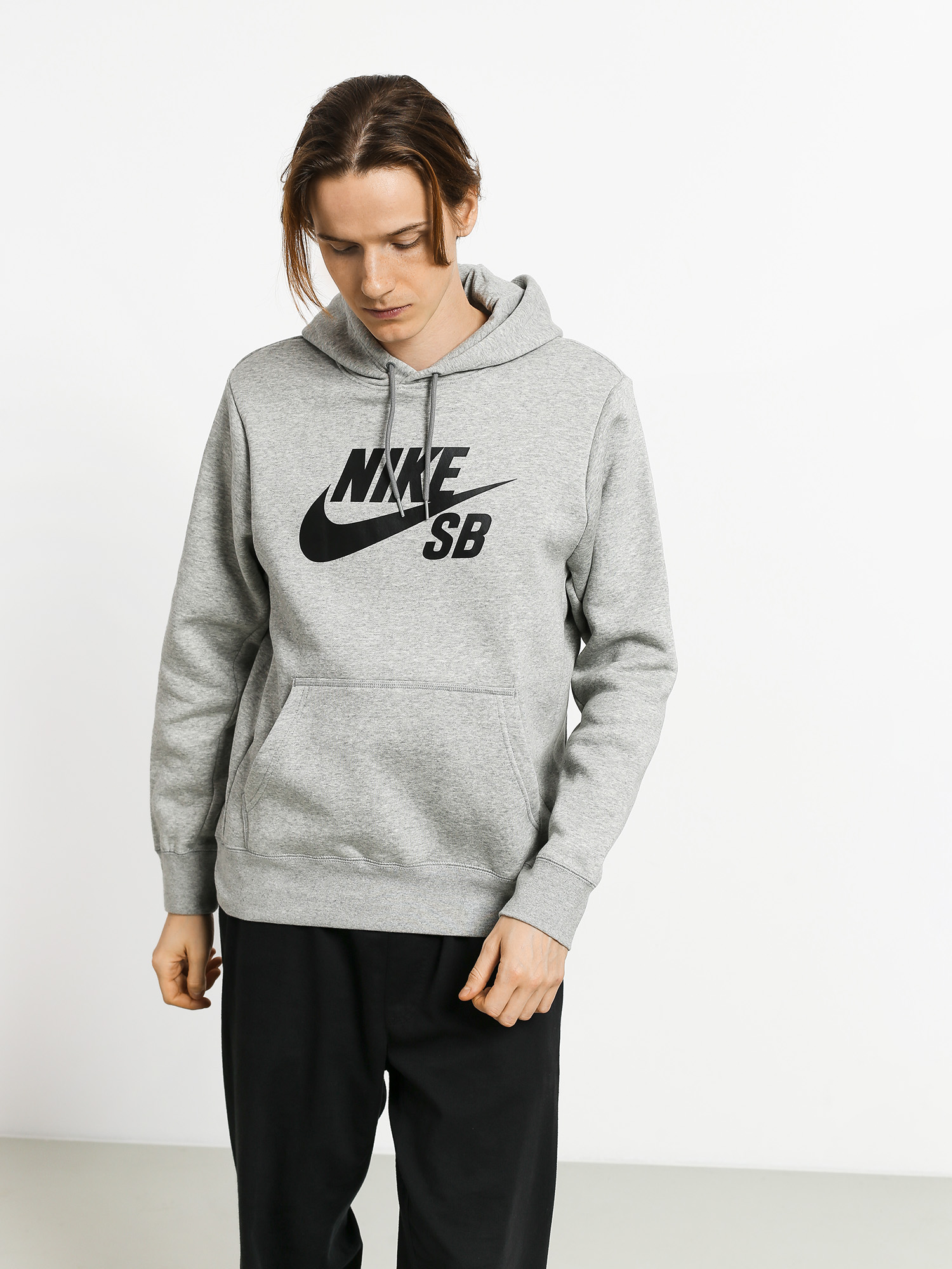 Bluza z kapturem Nike SB Sb Icon HD (dk grey heather/black)