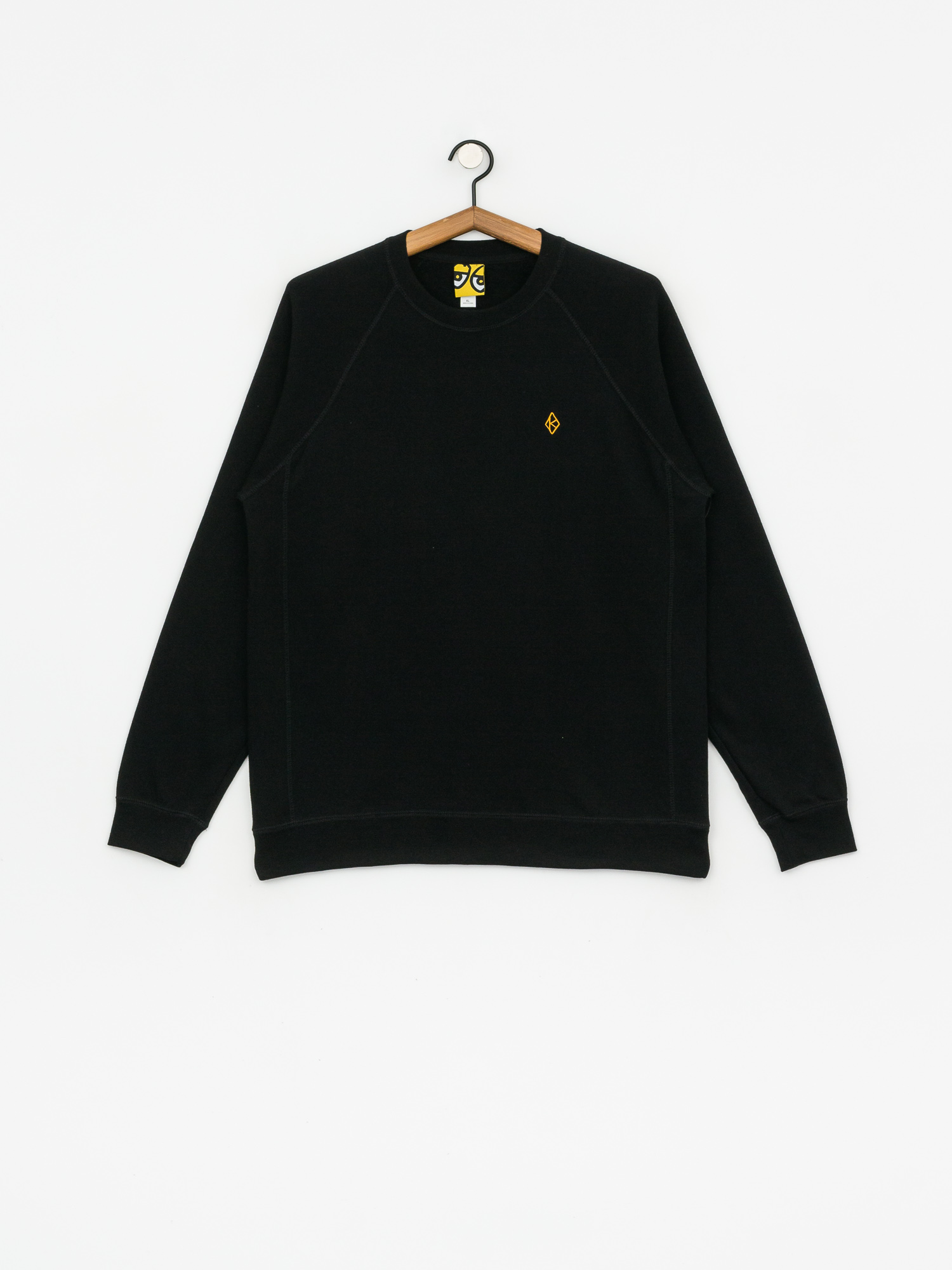 Bluza Krooked Crew Dmnd K Emb (black/gold)