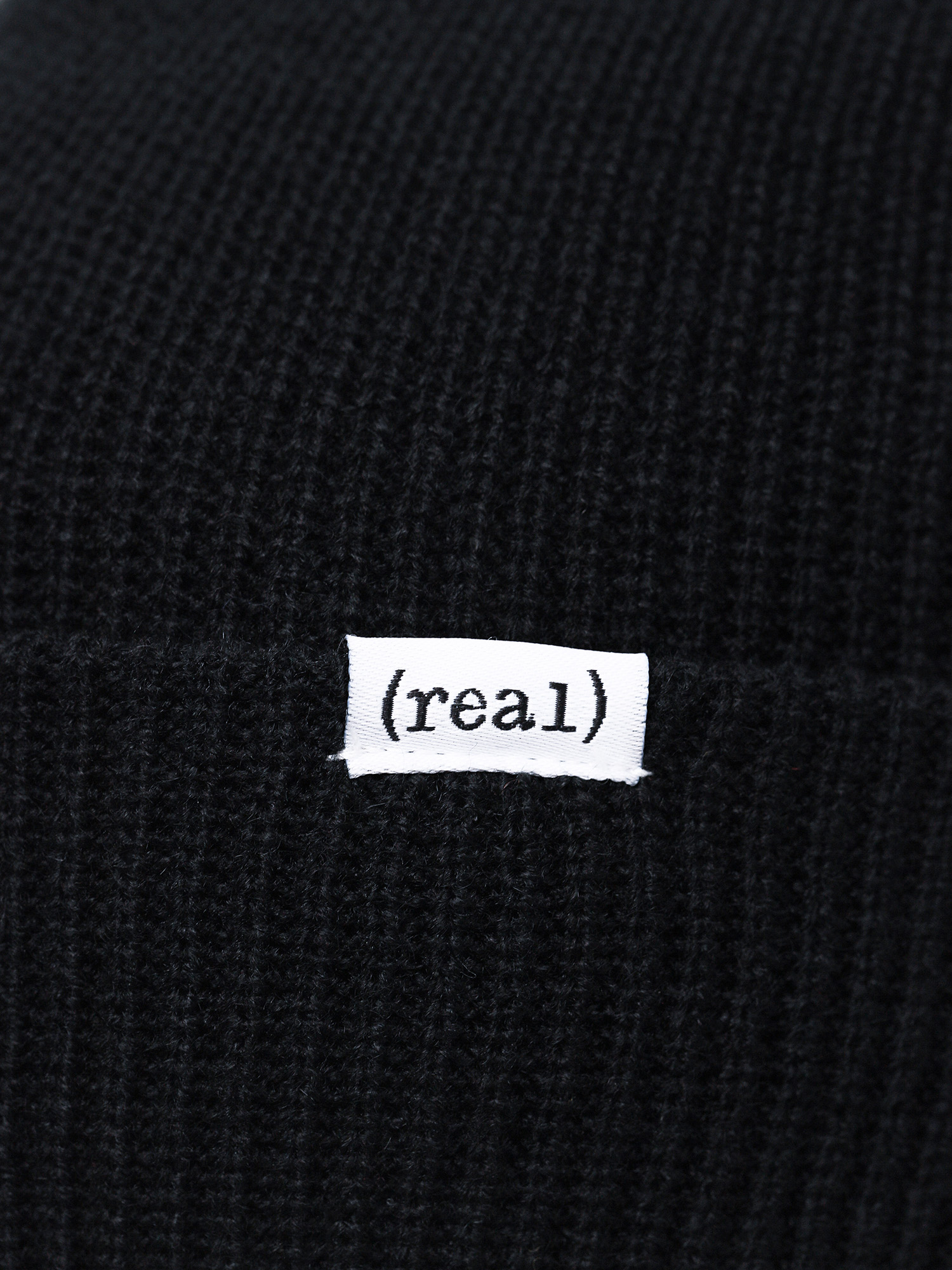 Czapka zimowa Real Beanie Lower Cuff (black/white)