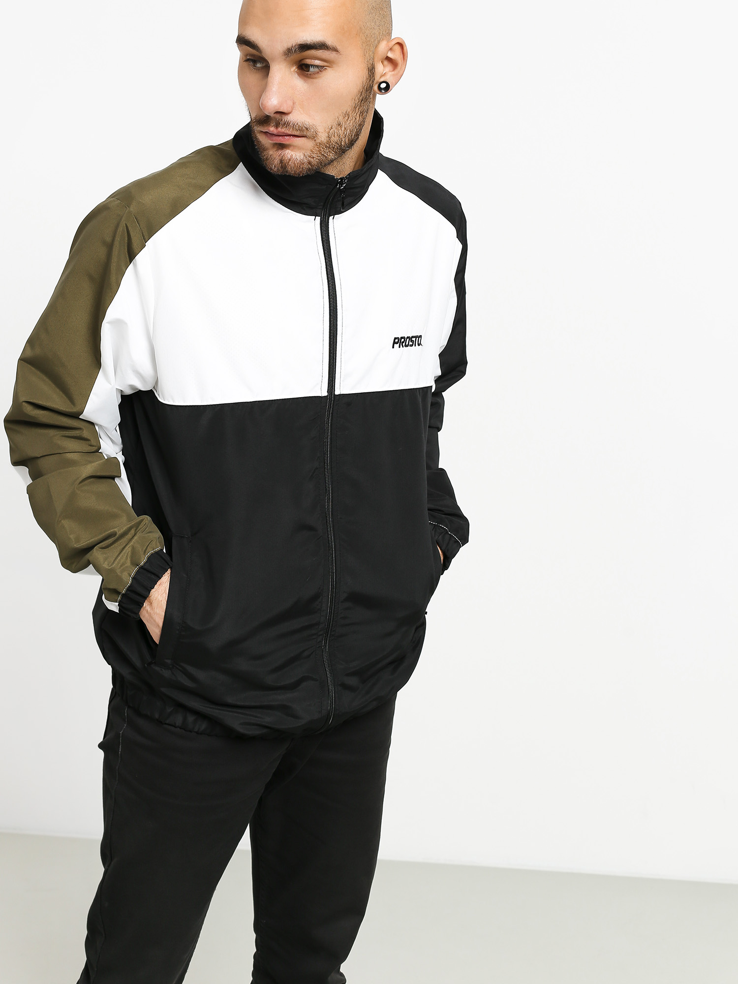 Bluza Prosto Tracksuit Clash (white/black)