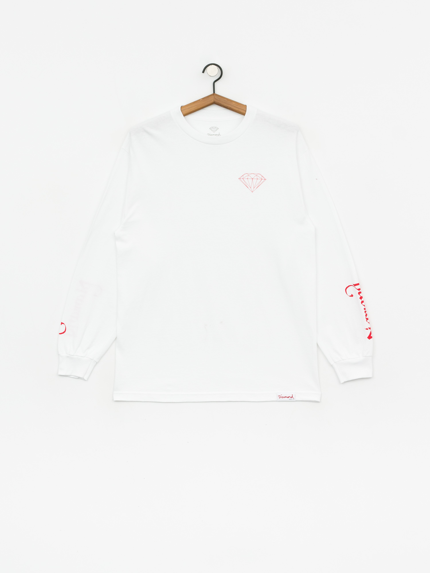 Longsleeve Diamond Supply Co. Double Read (white)