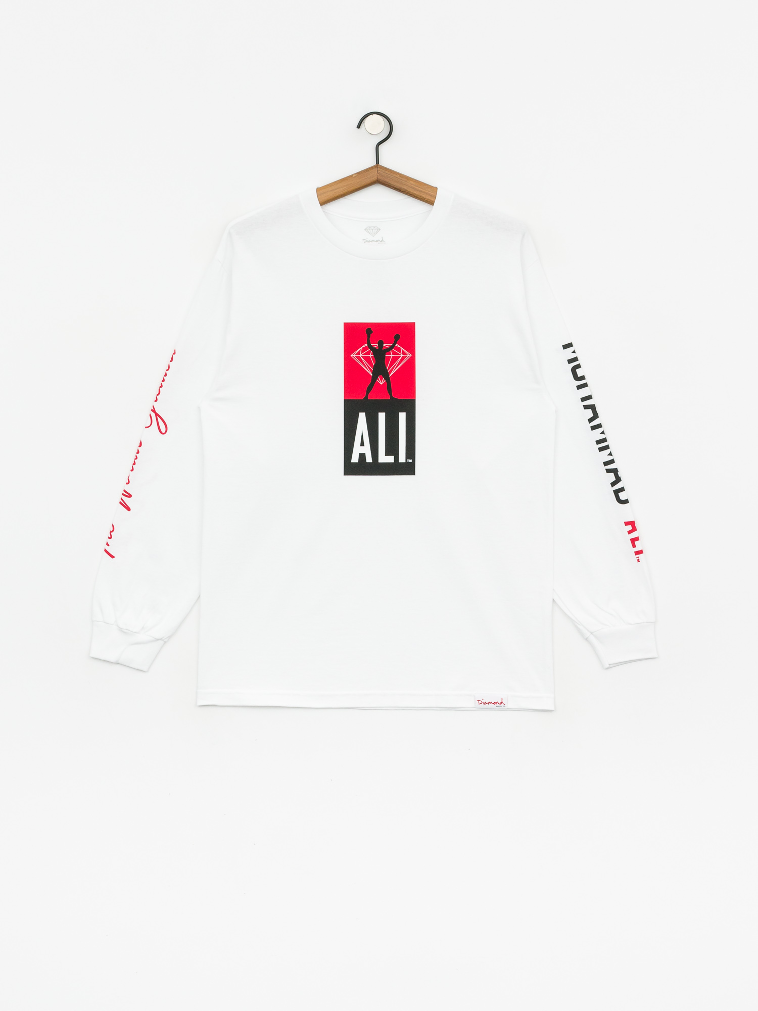 Longsleeve Diamond Supply Co. Dmnd X Muhammad Ali Fight (white)