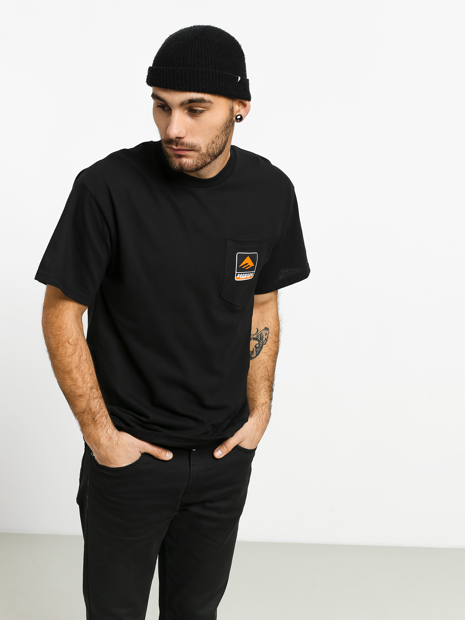 T-shirt Emerica Bronson Pocket (black)