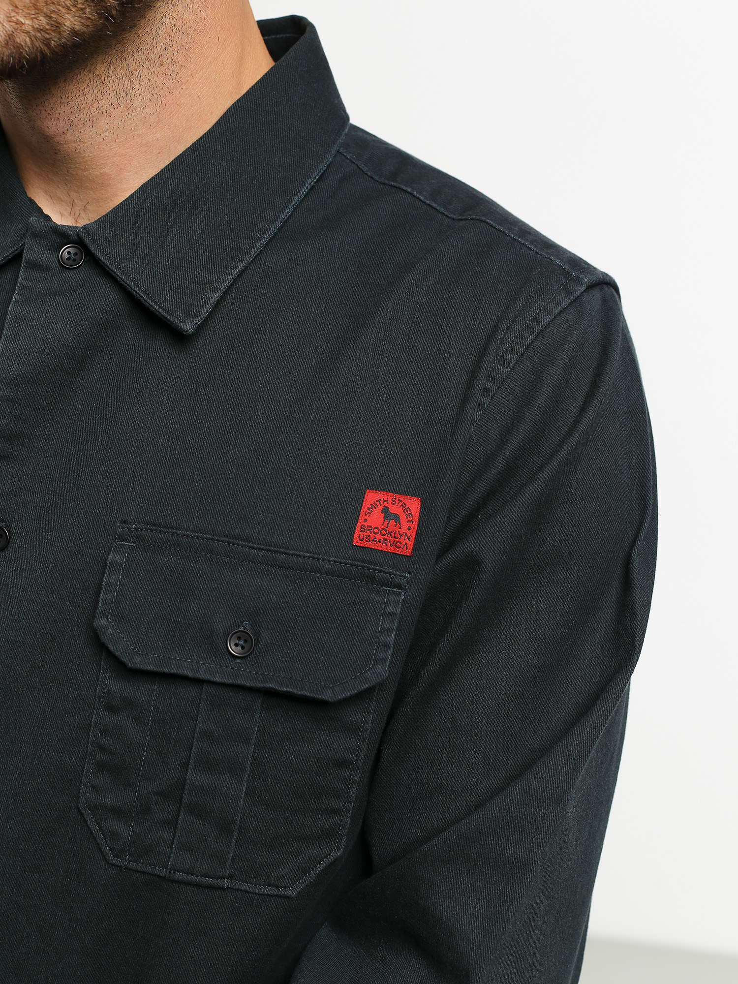 Koszula RVCA Smith Street Ls (black)