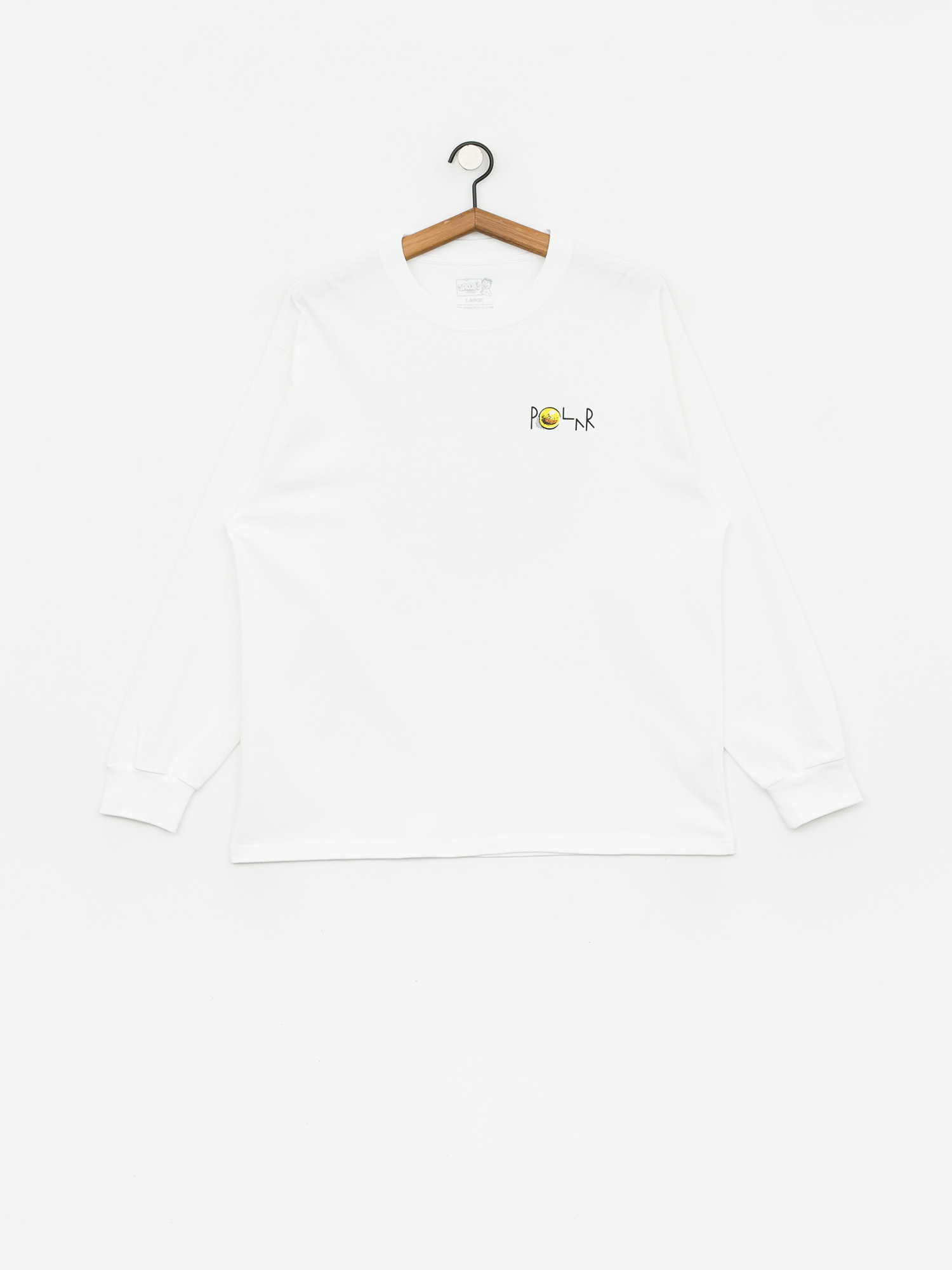 Longsleeve Polar Skate Dragons Nest FIll Logo (white)