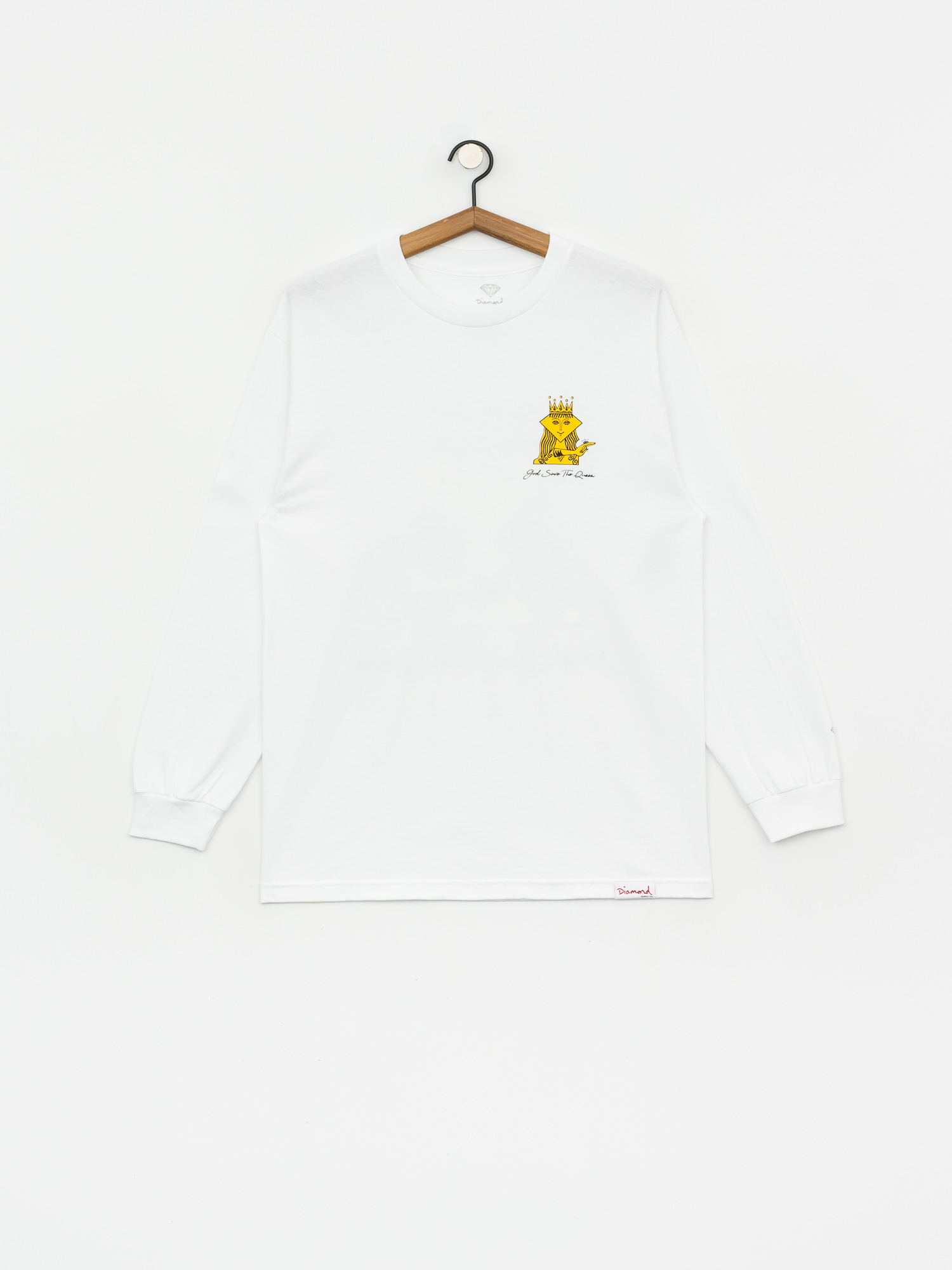 Longsleeve Diamond Supply Co. The Queen (white)