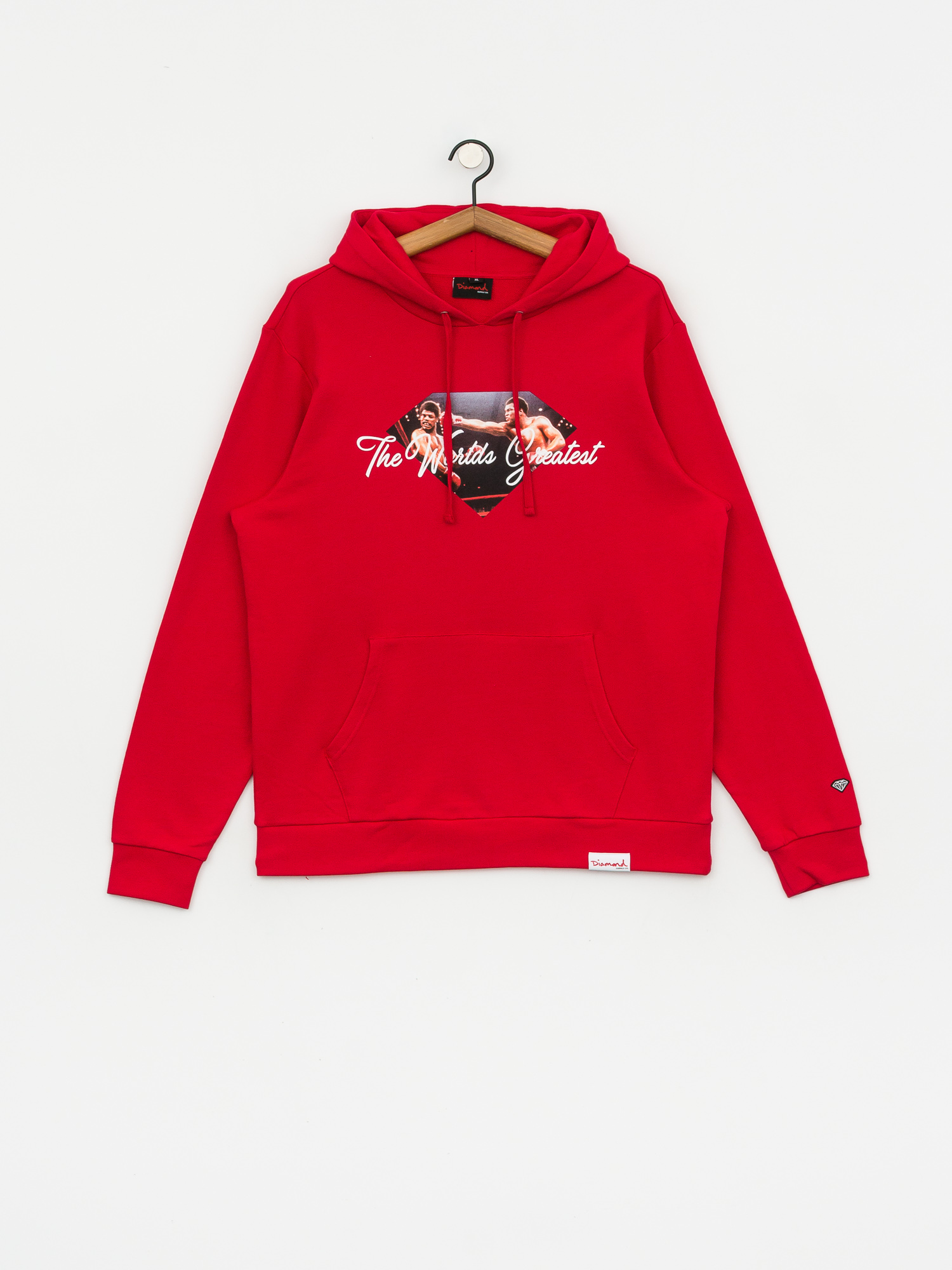 Bluza z kapturem Diamond Supply Co. Dmnd X Muhammad Ali Ali Sign HD (red)