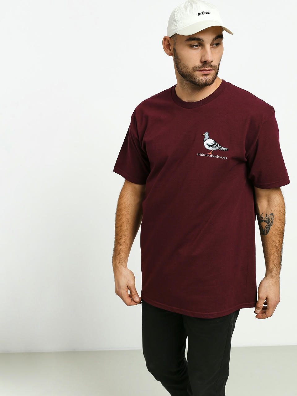 T-shirt Antihero Lil Pigeon (burgundy)