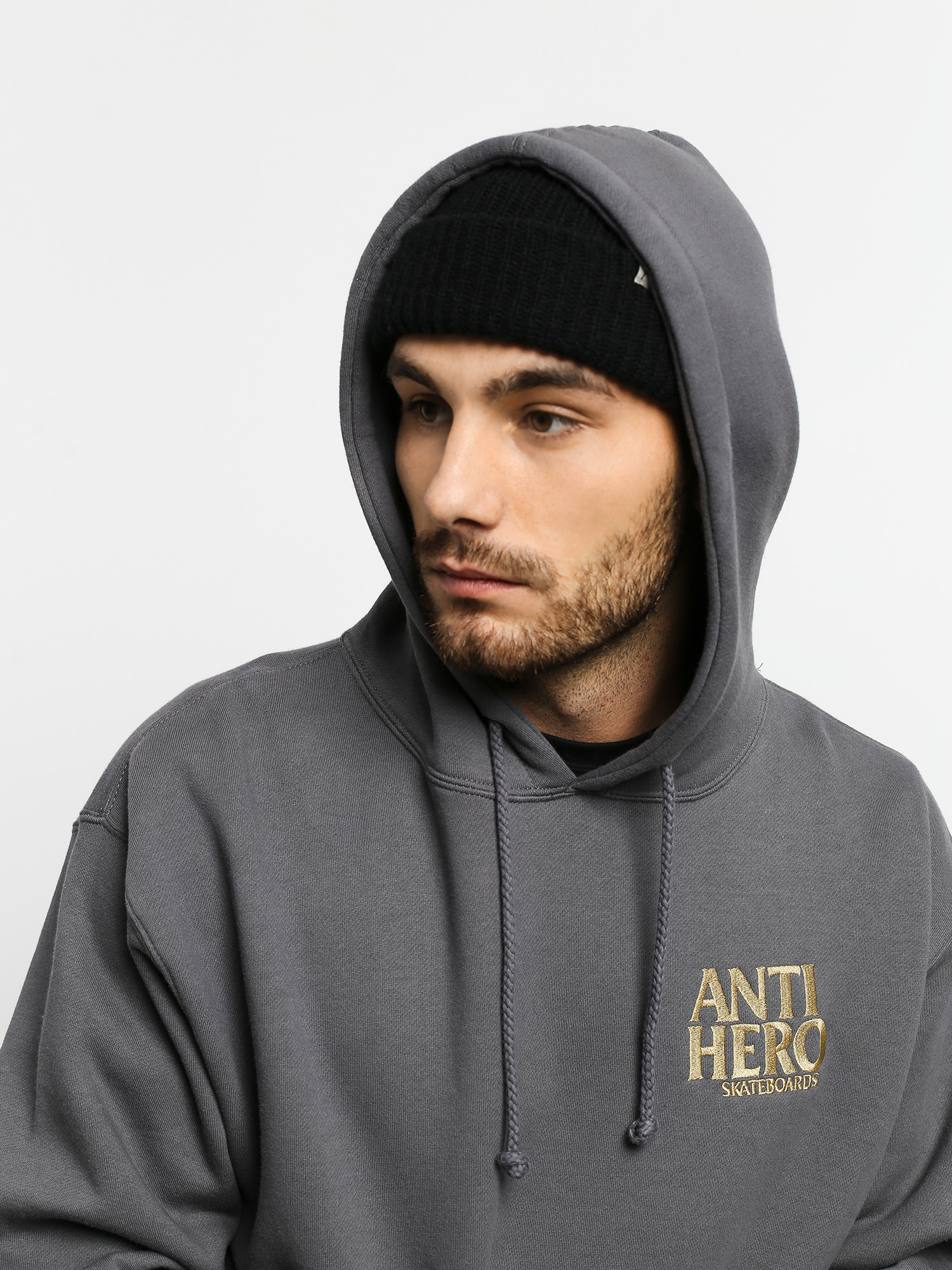 Bluza z kapturem Antihero Lil Black Hero HD (grey)