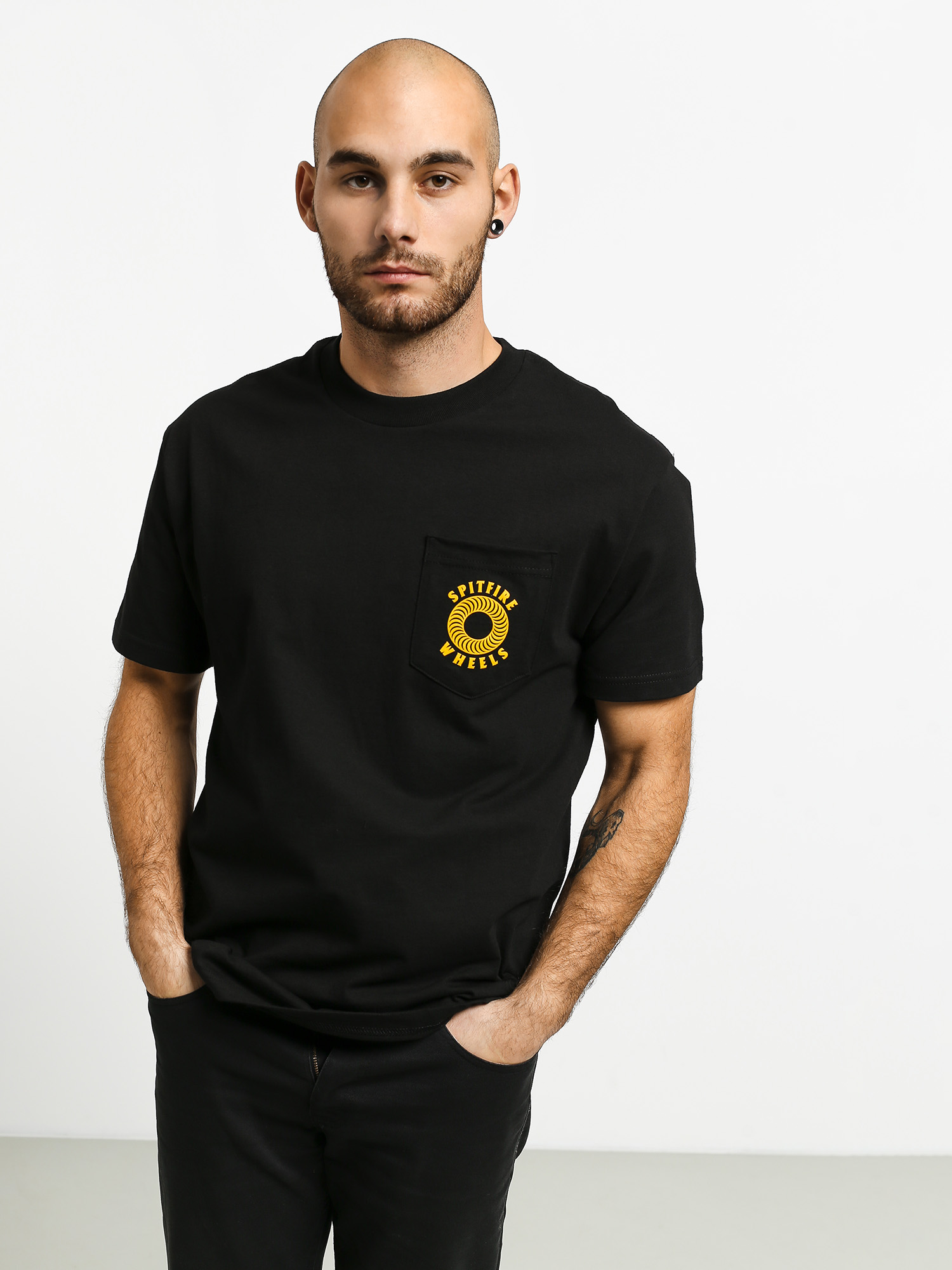 T-shirt Spitfire Og Clssc Pkt (black/gold)
