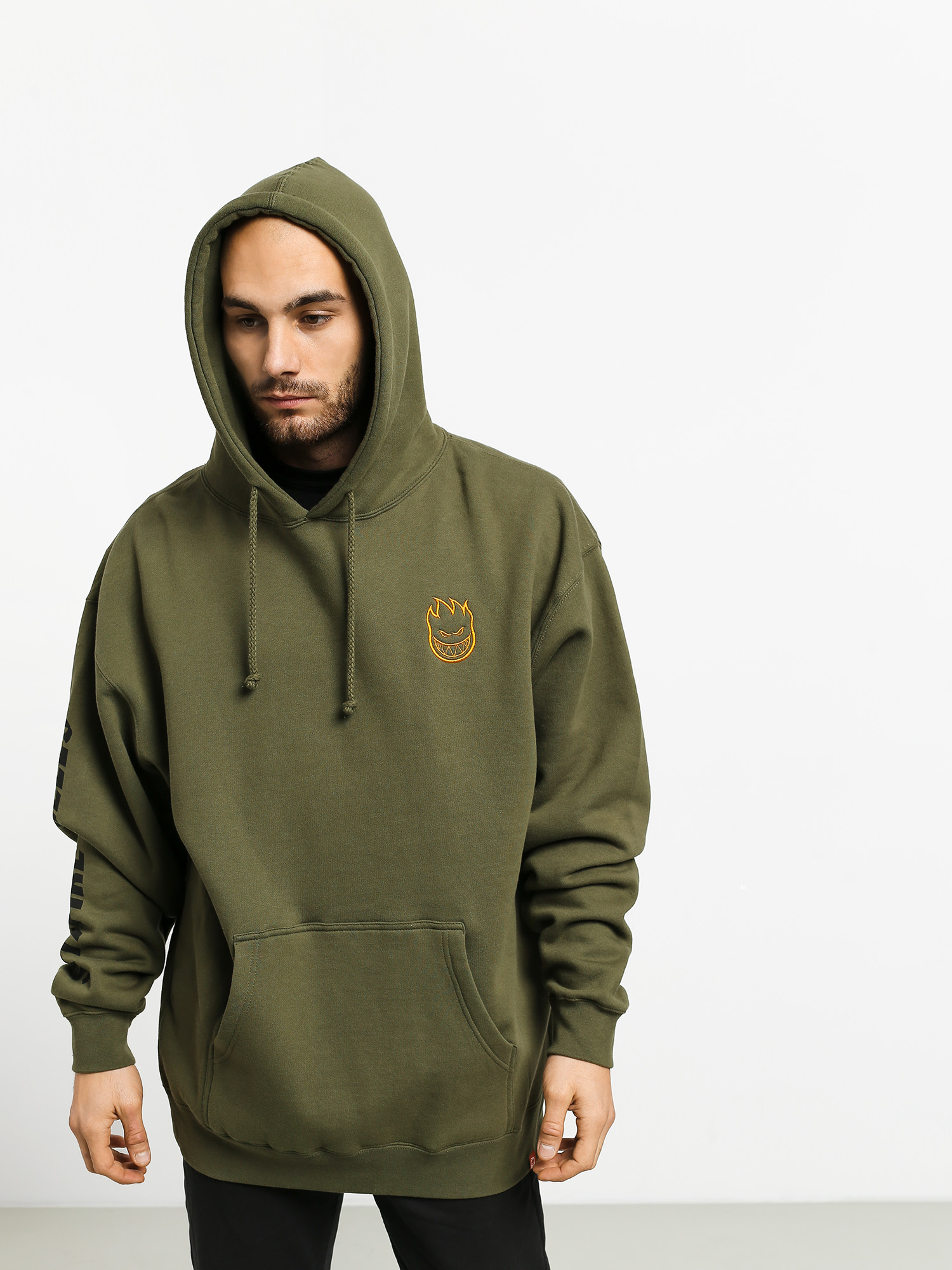 Bluza z kapturem Spitfire Lil Bghd Hmbr Emb HD (army)