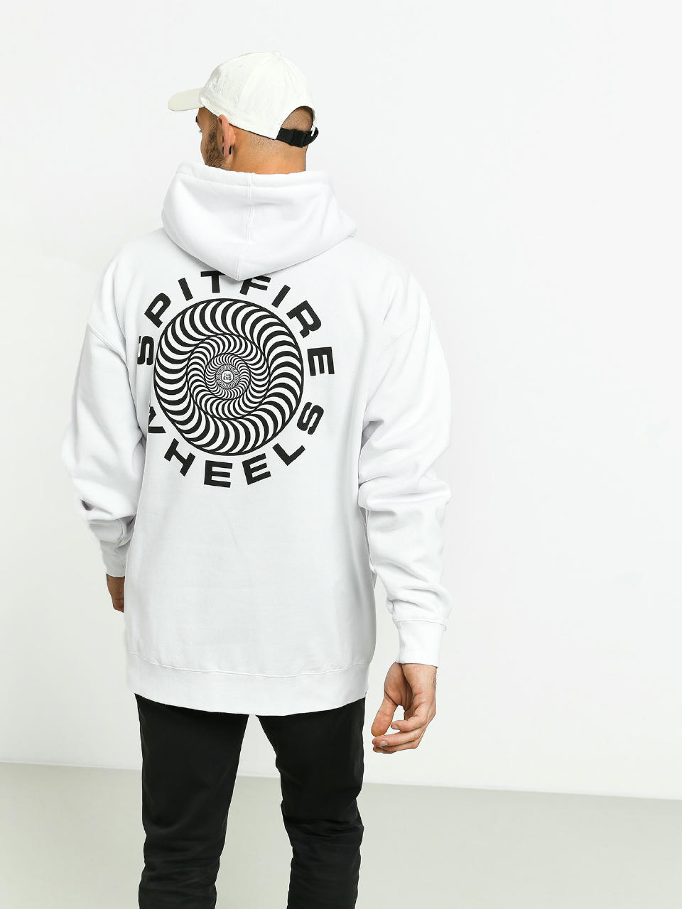 Bluza z kapturem Spitfire Clssc 87 Swrl HD (white/black)