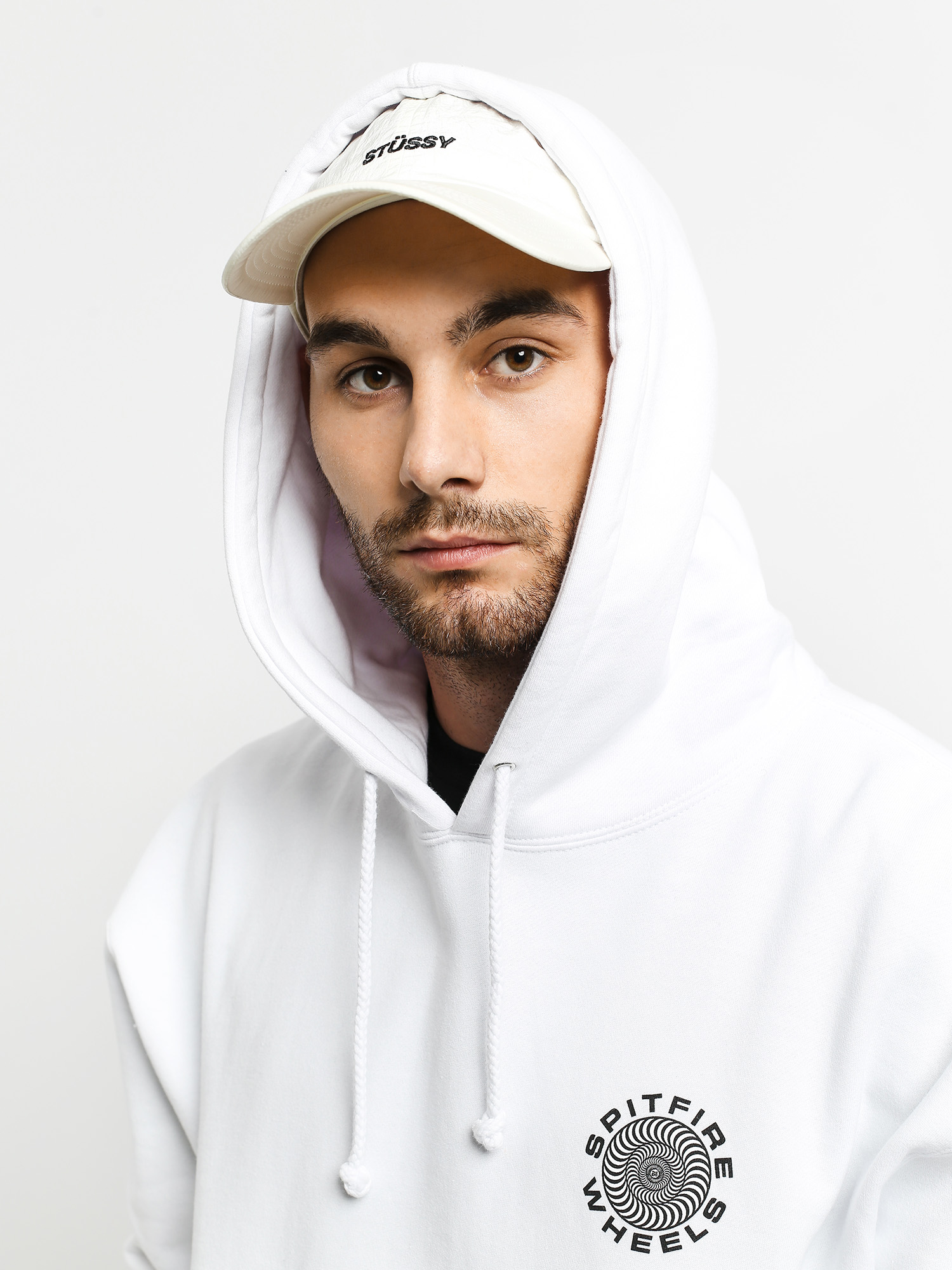 Bluza z kapturem Spitfire Clssc 87 Swrl HD (white/black)