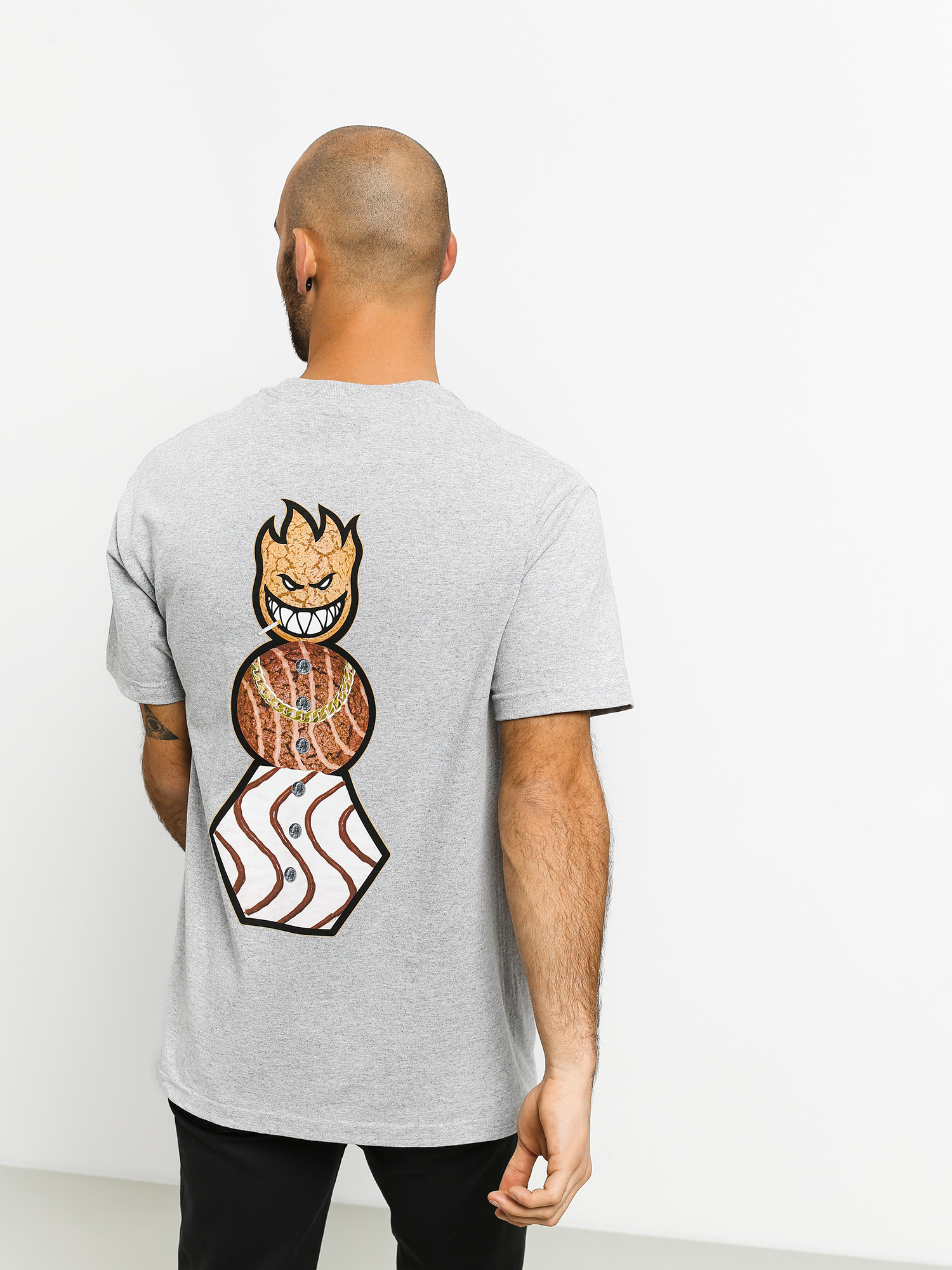 T-shirt Spitfire Snackman (heather grey)