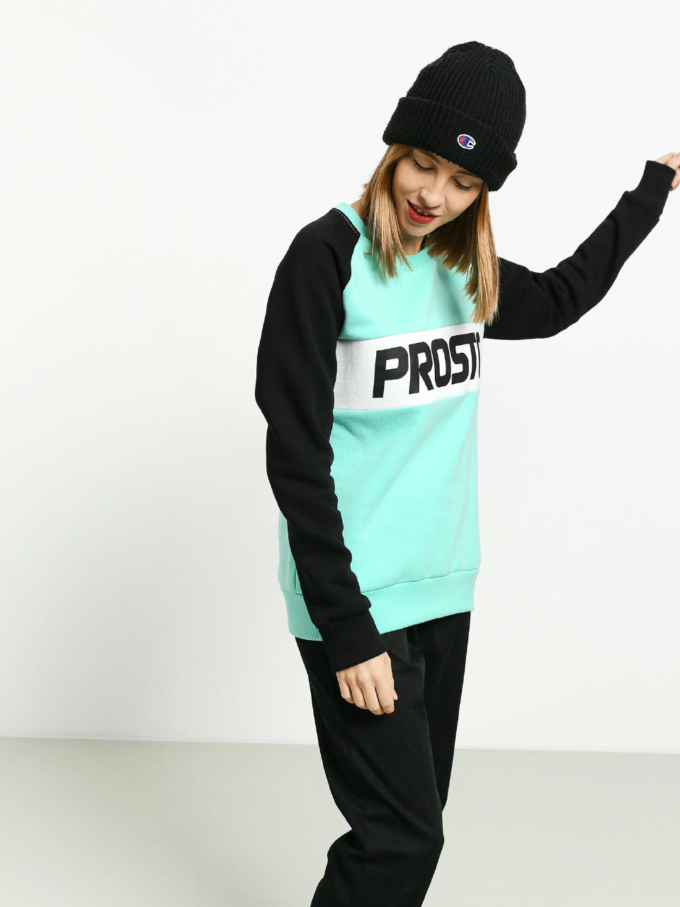 Bluza Prosto Post (mint/black)