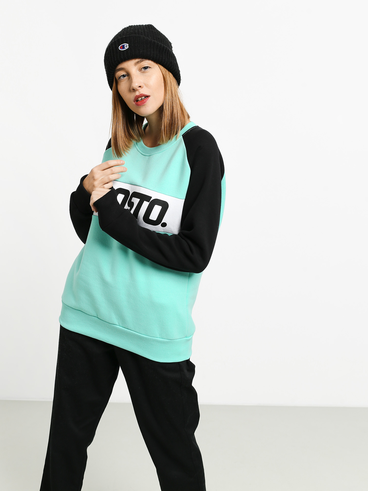 Bluza Prosto Post (mint/black)