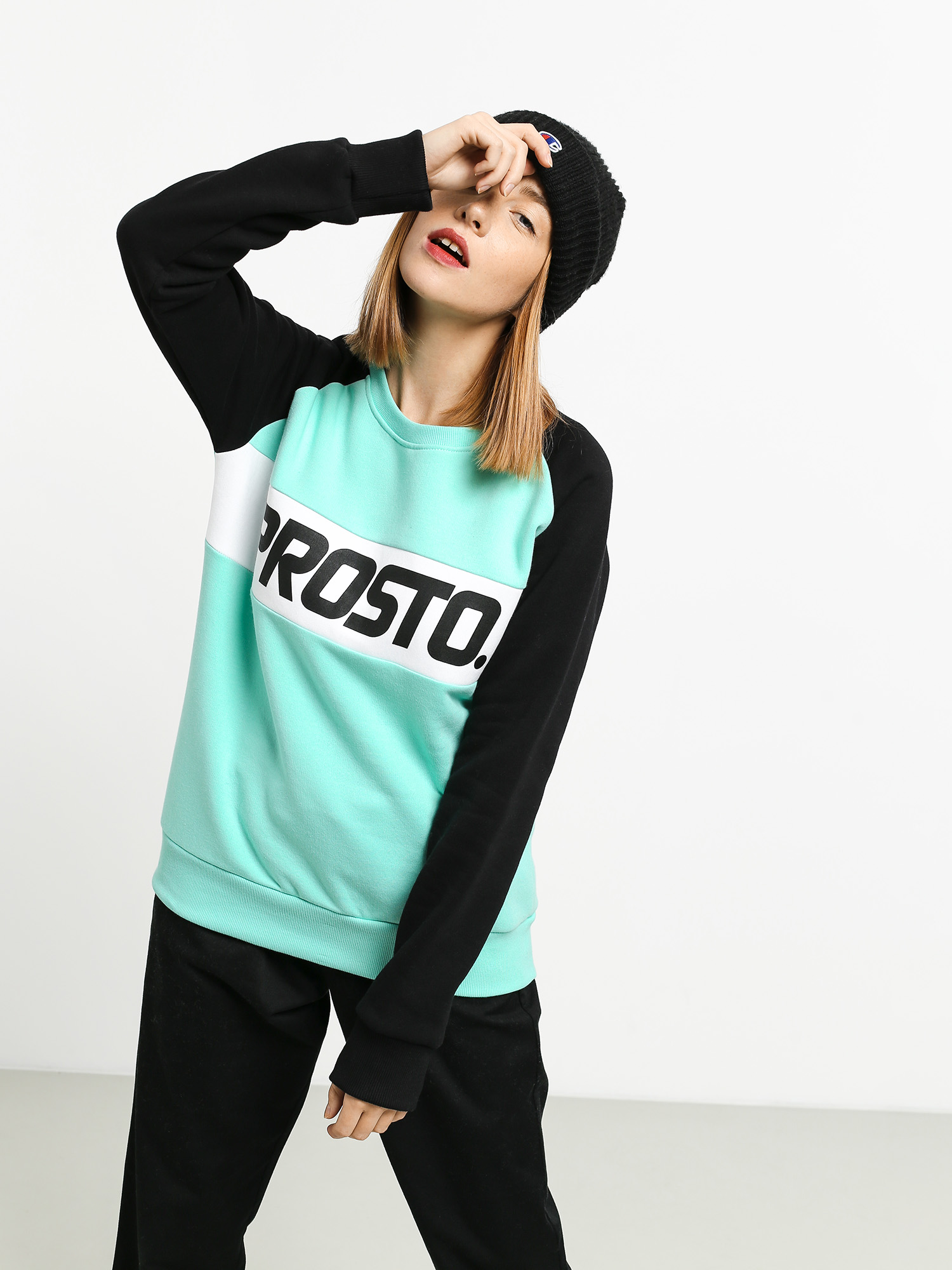 Bluza Prosto Post (mint/black)