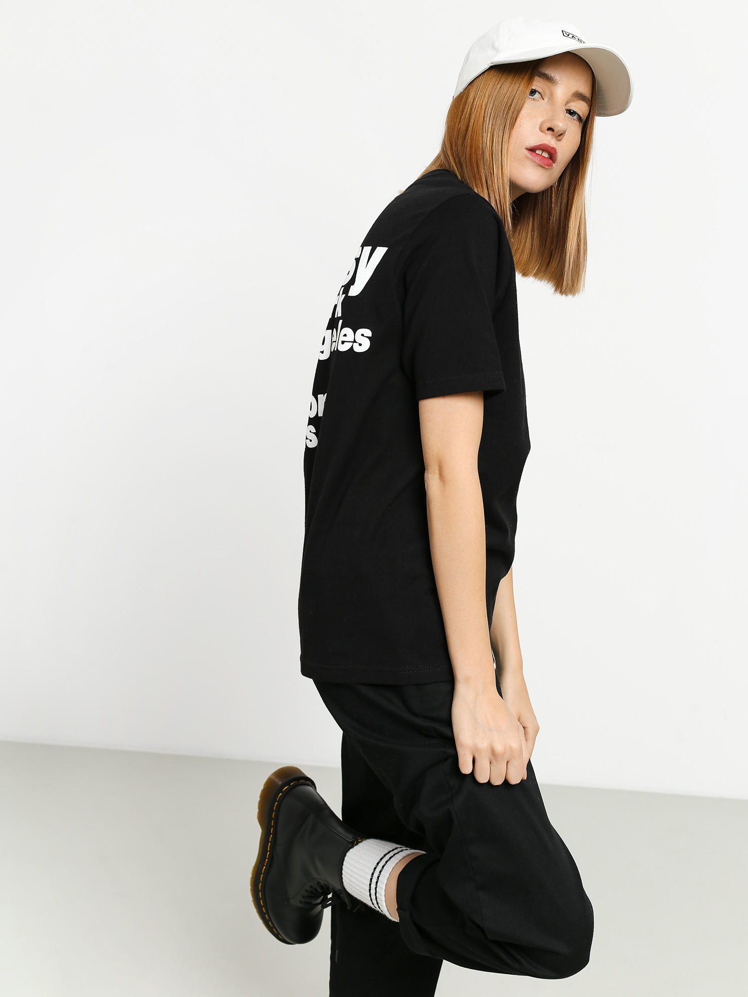 T-shirt Stussy Italic Wmn (black)