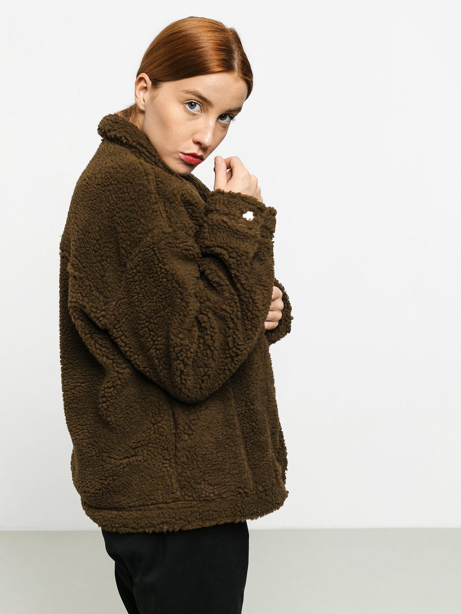 Kurtka Stussy Taryn Sherpa Trucker Wmn (brown)