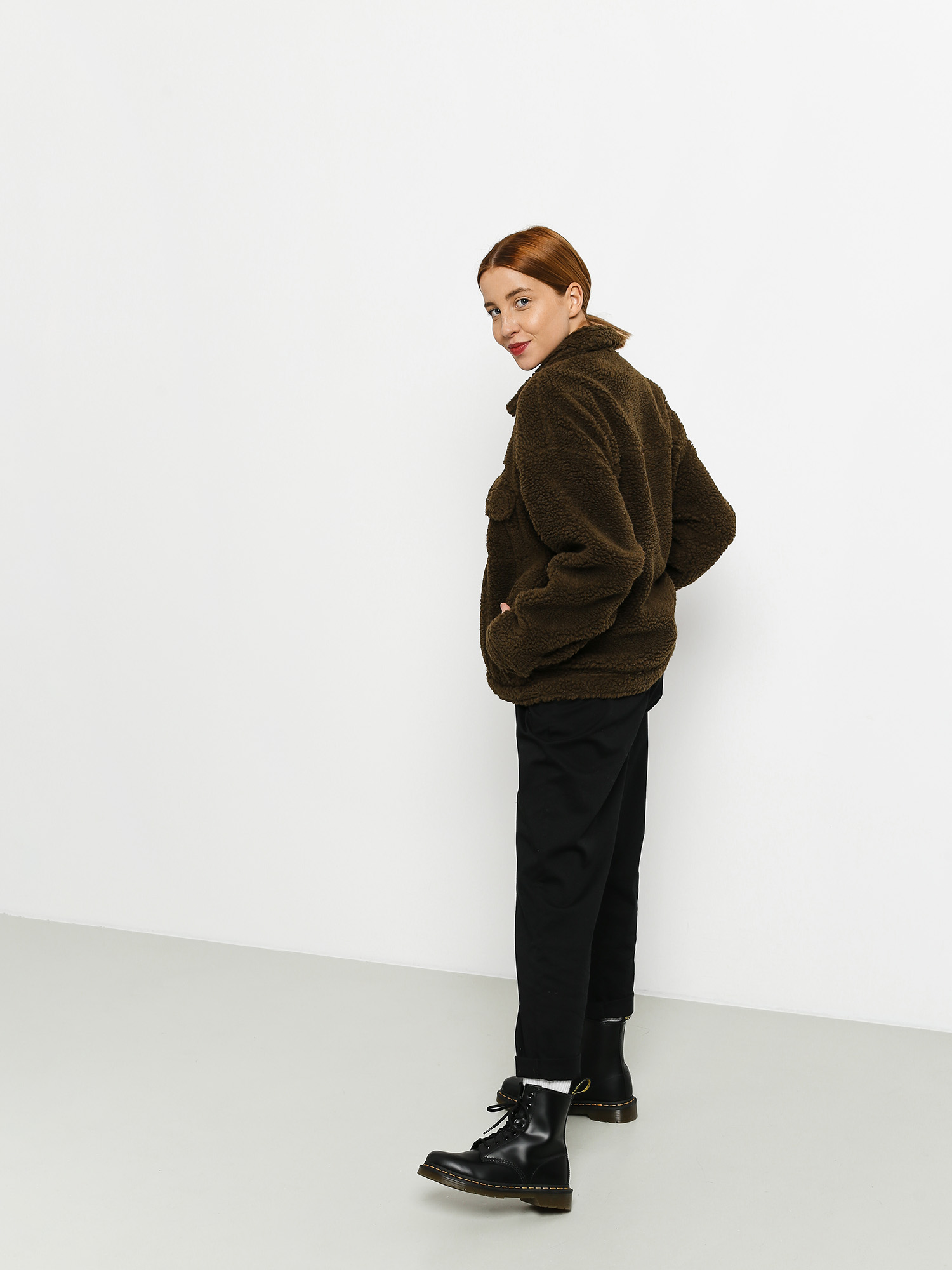 Kurtka Stussy Taryn Sherpa Trucker Wmn (brown)