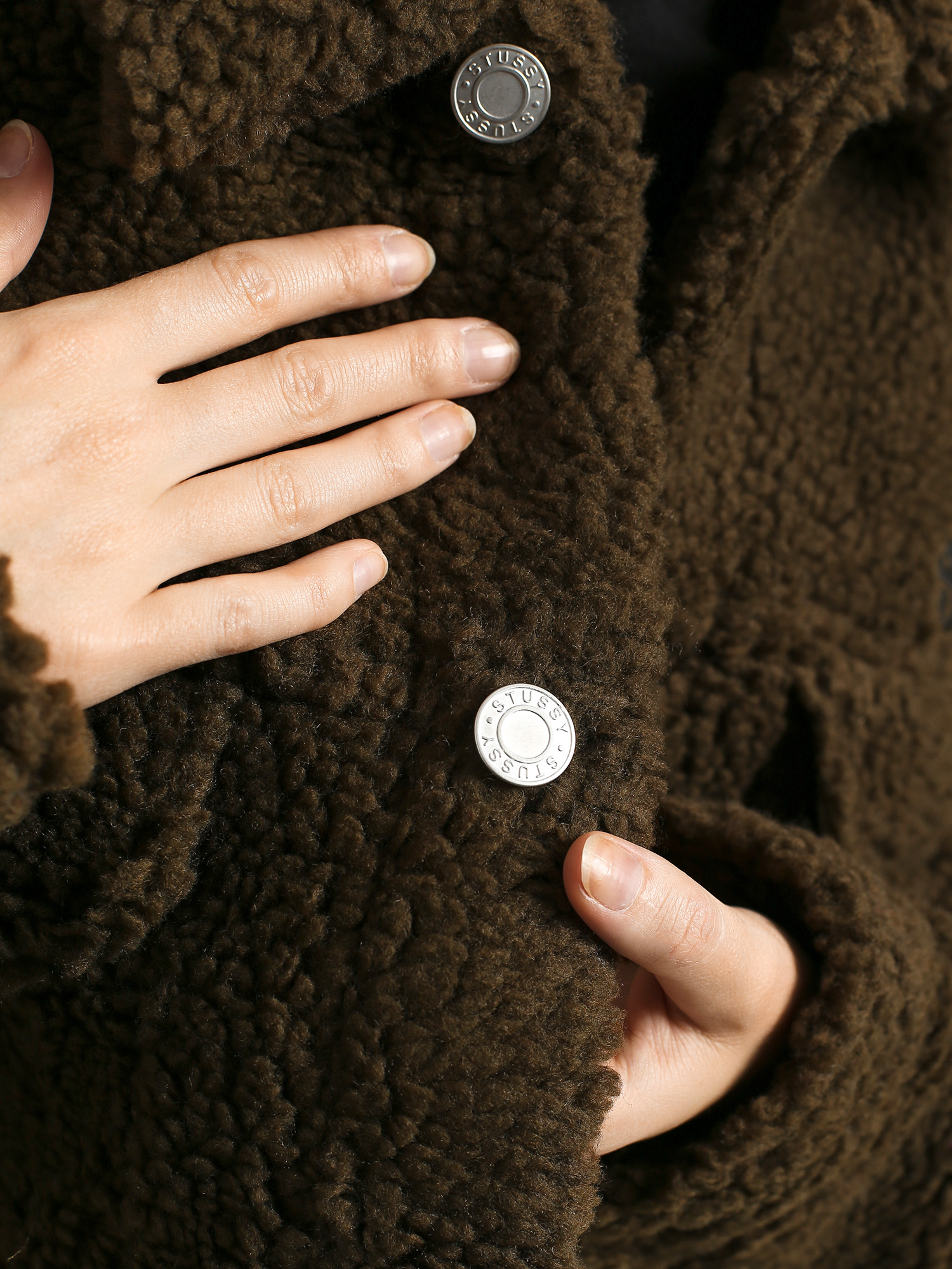 Kurtka Stussy Taryn Sherpa Trucker Wmn (brown)