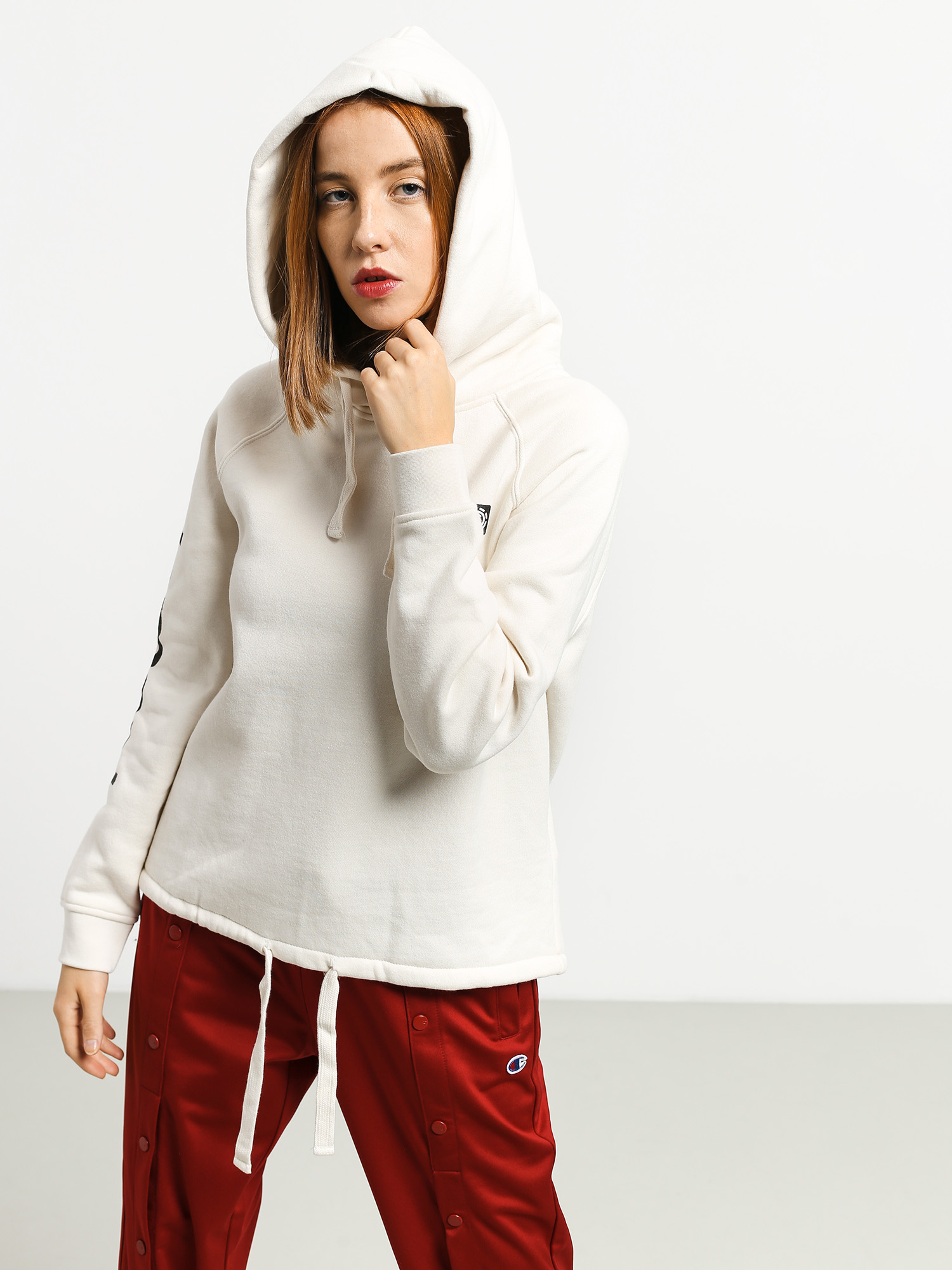 Bluza z kapturem Element Primo HD Wmn (off white)