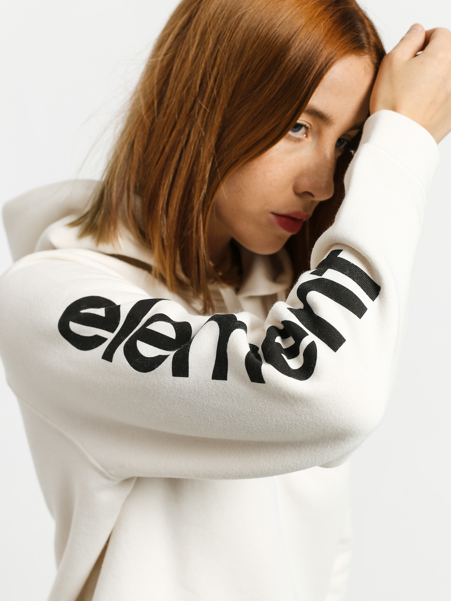 Bluza z kapturem Element Primo HD Wmn (off white)