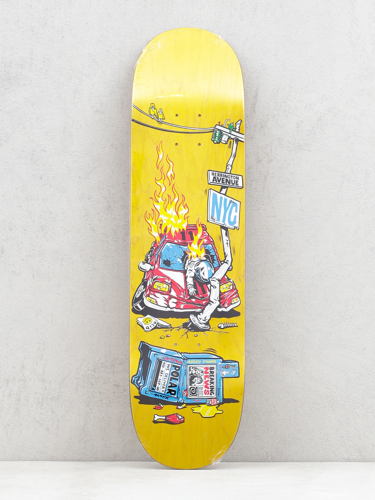 Deck Polar Skate Aaron Herrington Crash (yellow)