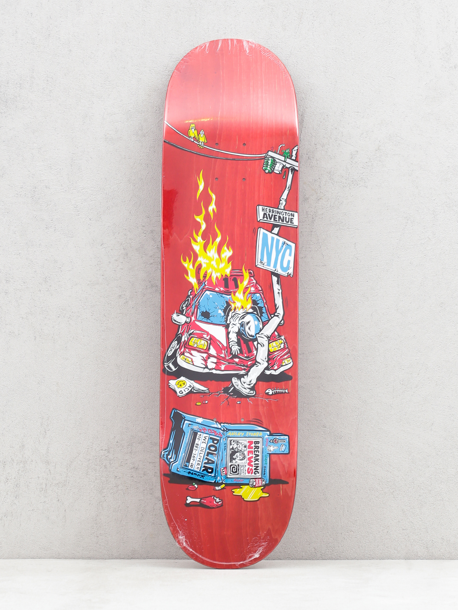 Deck Polar Skate Aaron Herrington Crash (red)