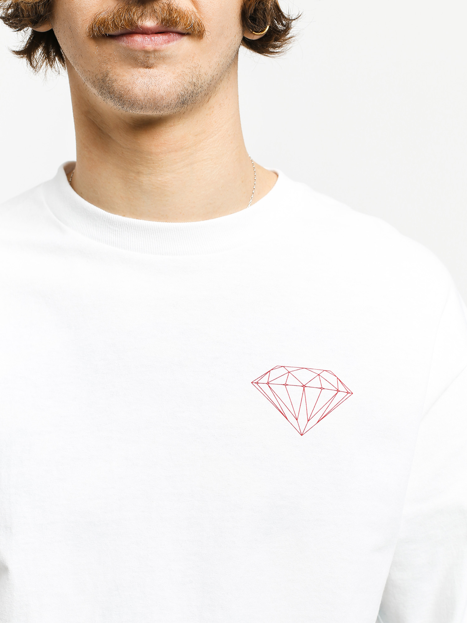 Longsleeve Diamond Supply Co. Double Read (white)