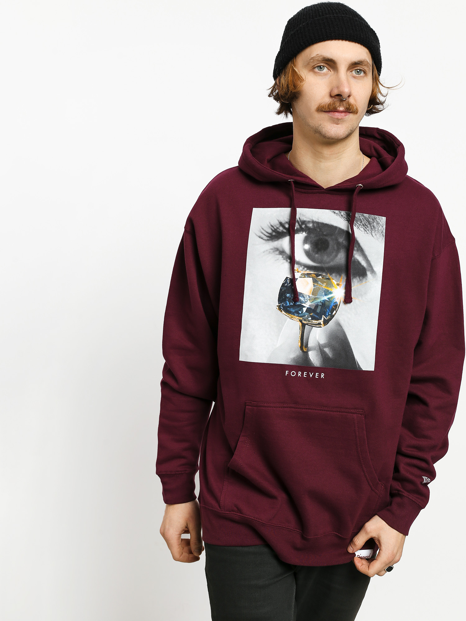 Bluza z kapturem Diamond Supply Co. Eye Diamond HD (burgundy)