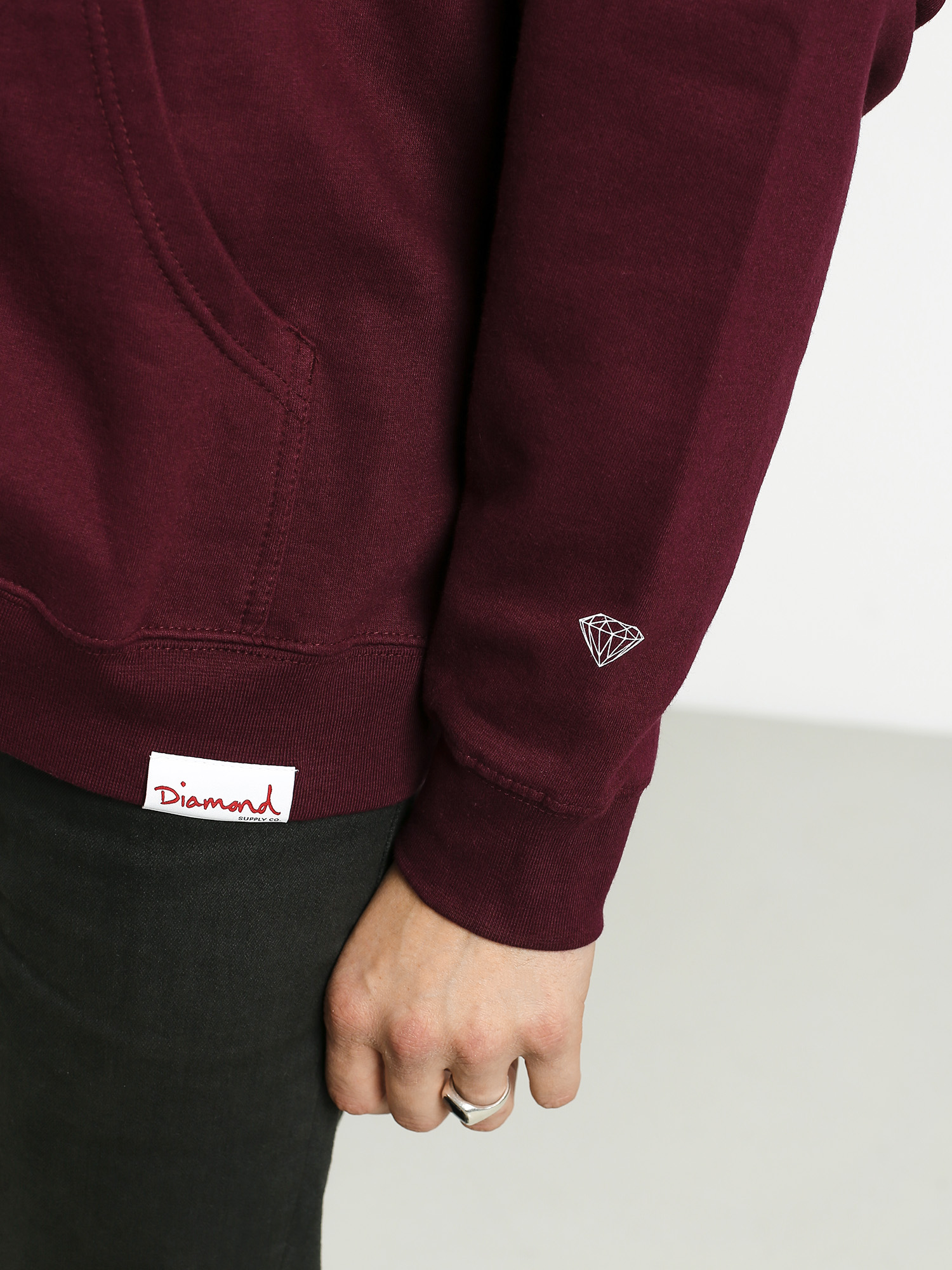 Bluza z kapturem Diamond Supply Co. Eye Diamond HD (burgundy)