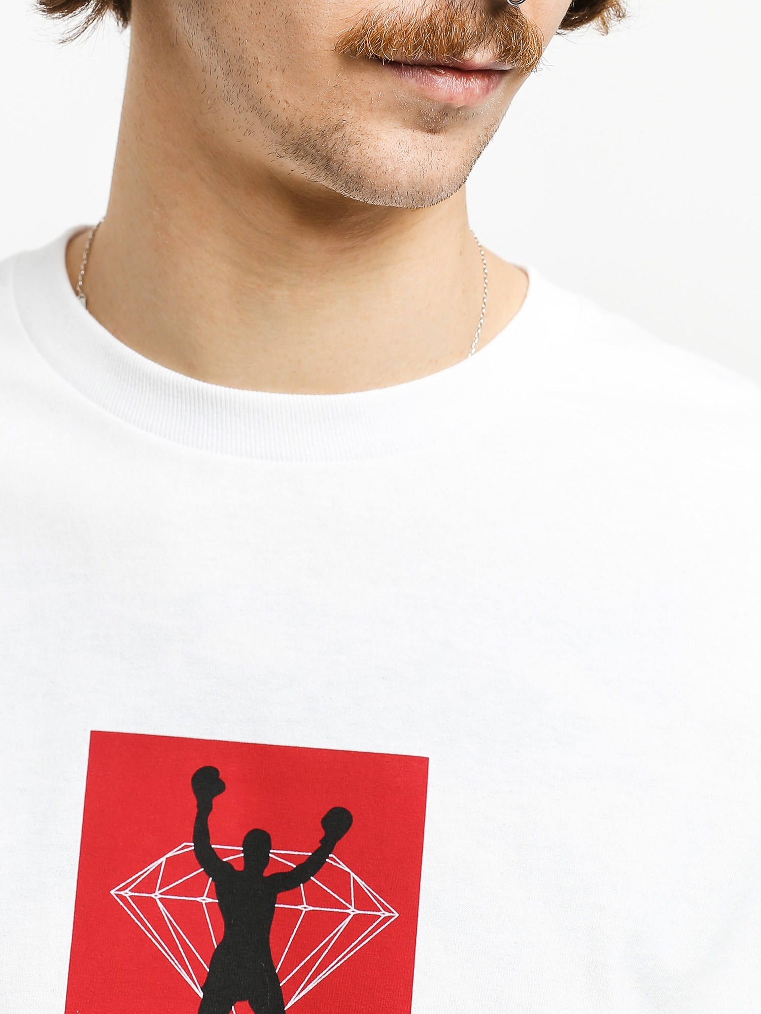 Longsleeve Diamond Supply Co. Dmnd X Muhammad Ali Fight (white)