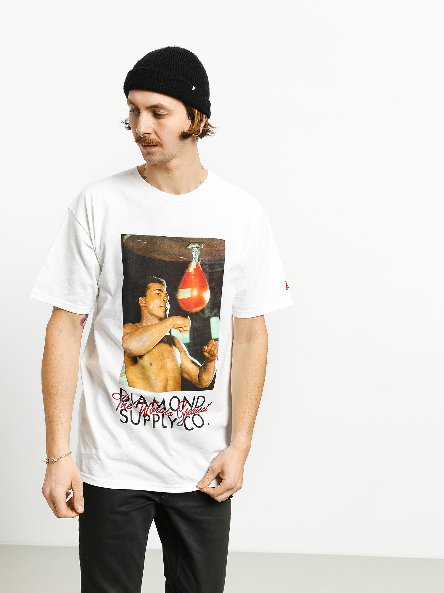 T-shirt Diamond Supply Co. Dmnd X Muhammad Ali World Greatest (white)