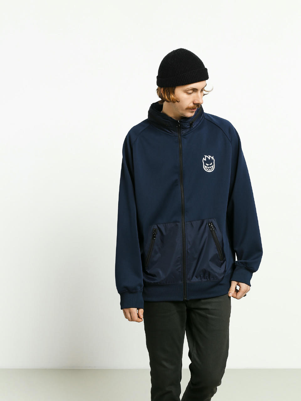 Kurtka Spitfire Hombre Mock Neck Track (navy)