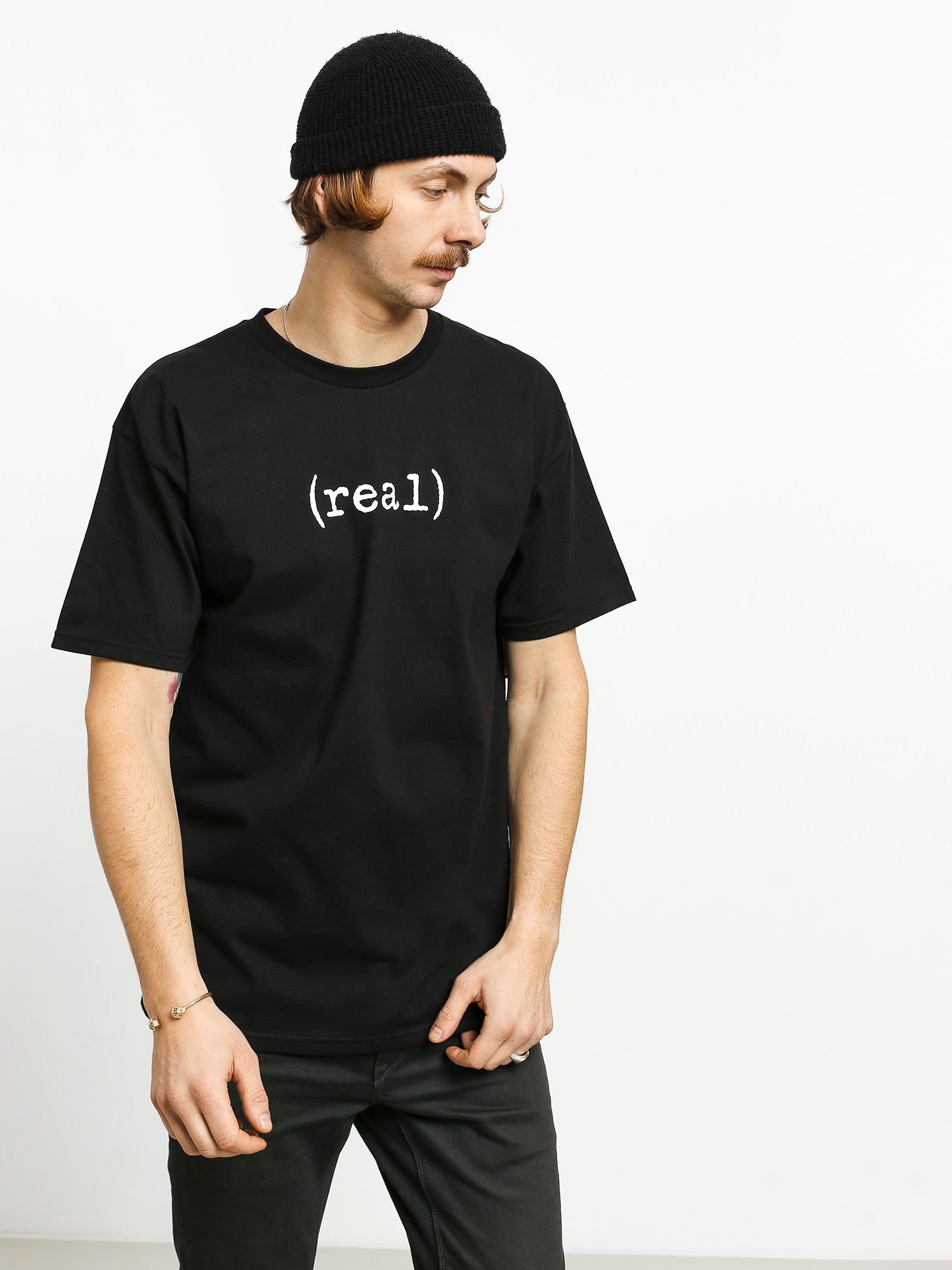 T-shirt Real Lower (black/white)