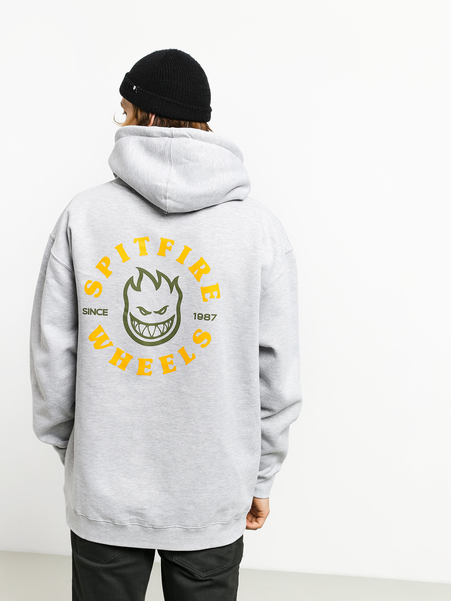 Bluza z kapturem Spitfire Bghd Clsc HD (grey/heather/gold)