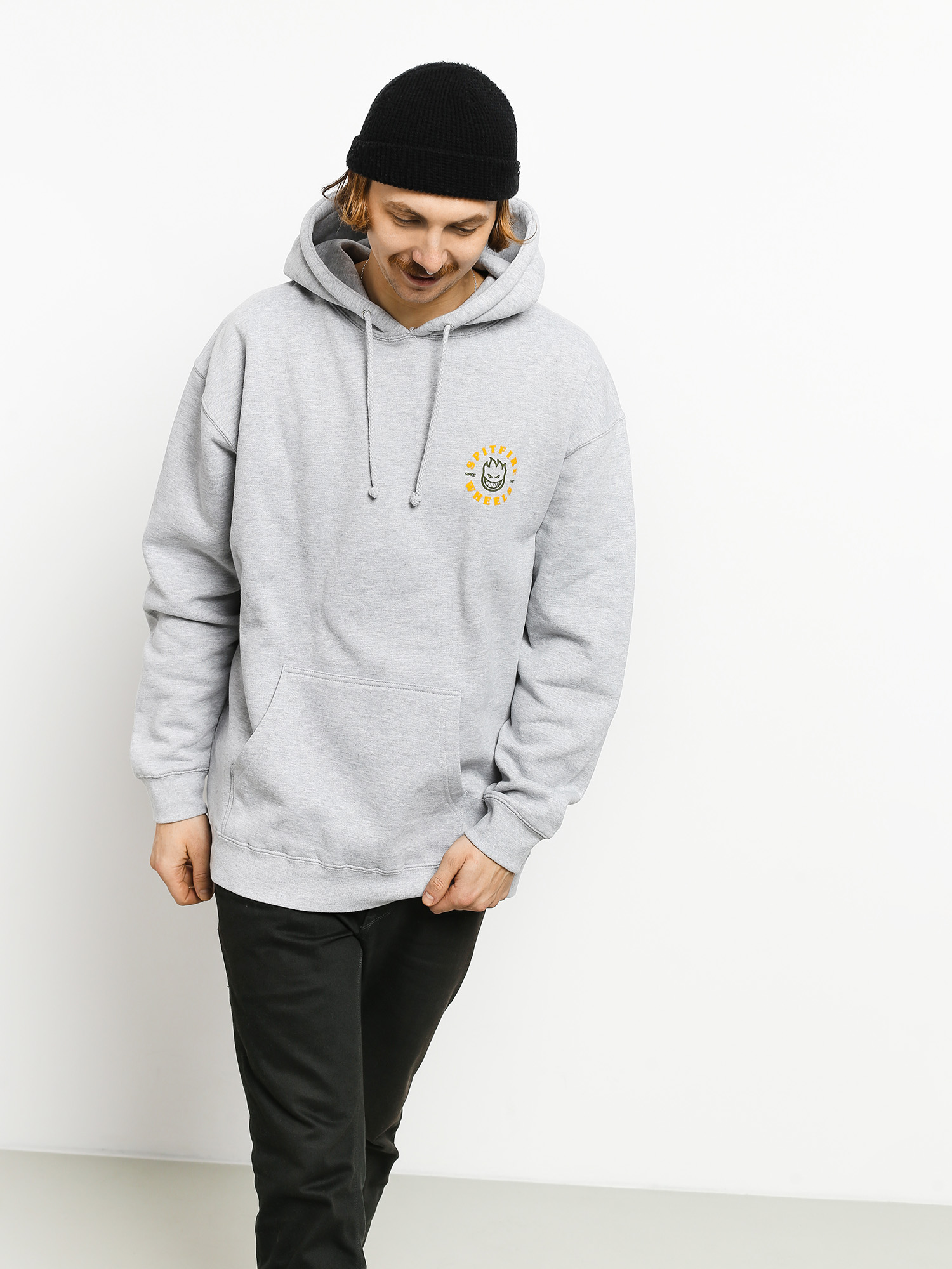 Bluza z kapturem Spitfire Bghd Clsc HD (grey/heather/gold)