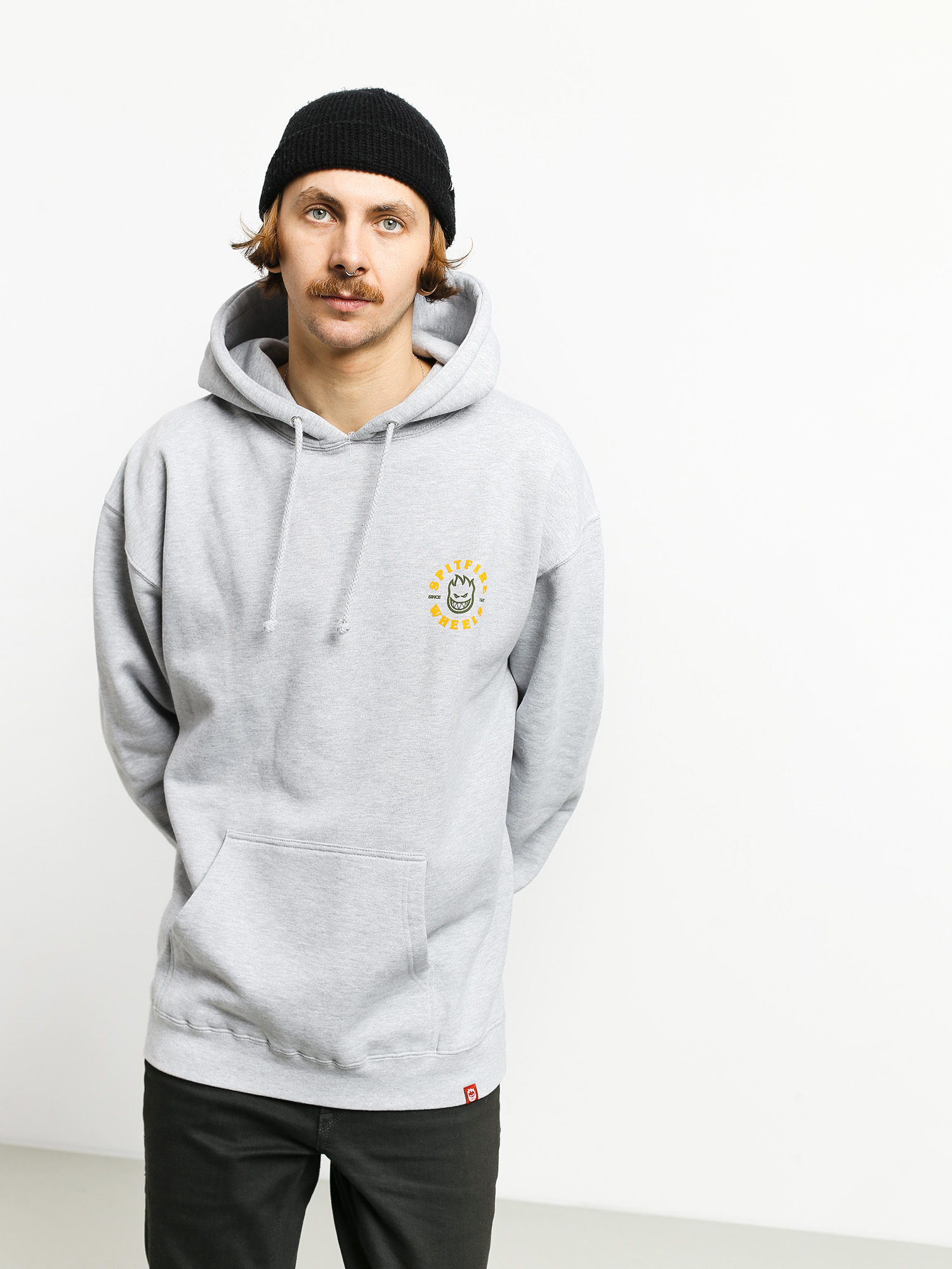 Bluza z kapturem Spitfire Bghd Clsc HD (grey/heather/gold)