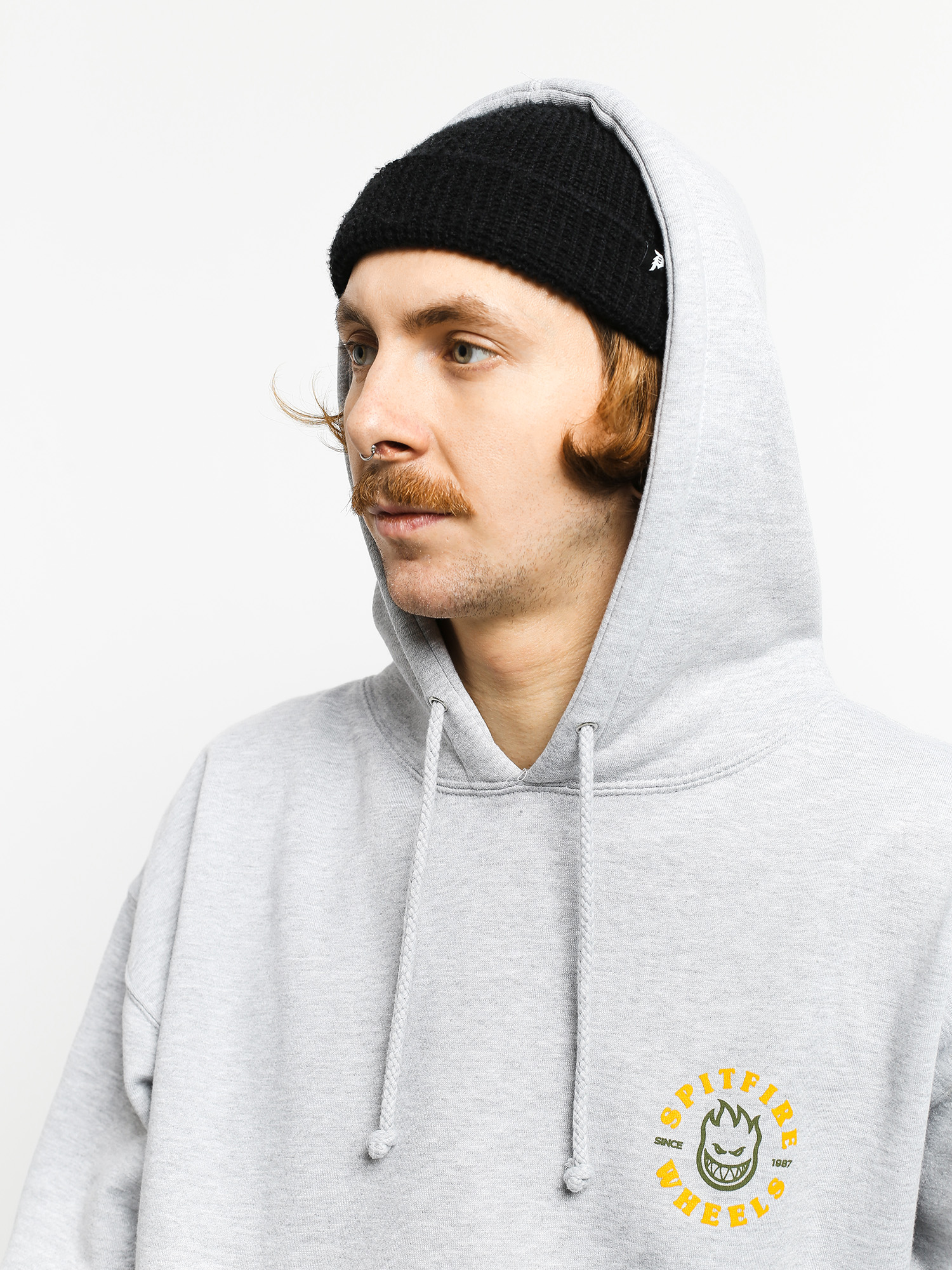 Bluza z kapturem Spitfire Bghd Clsc HD (grey/heather/gold)