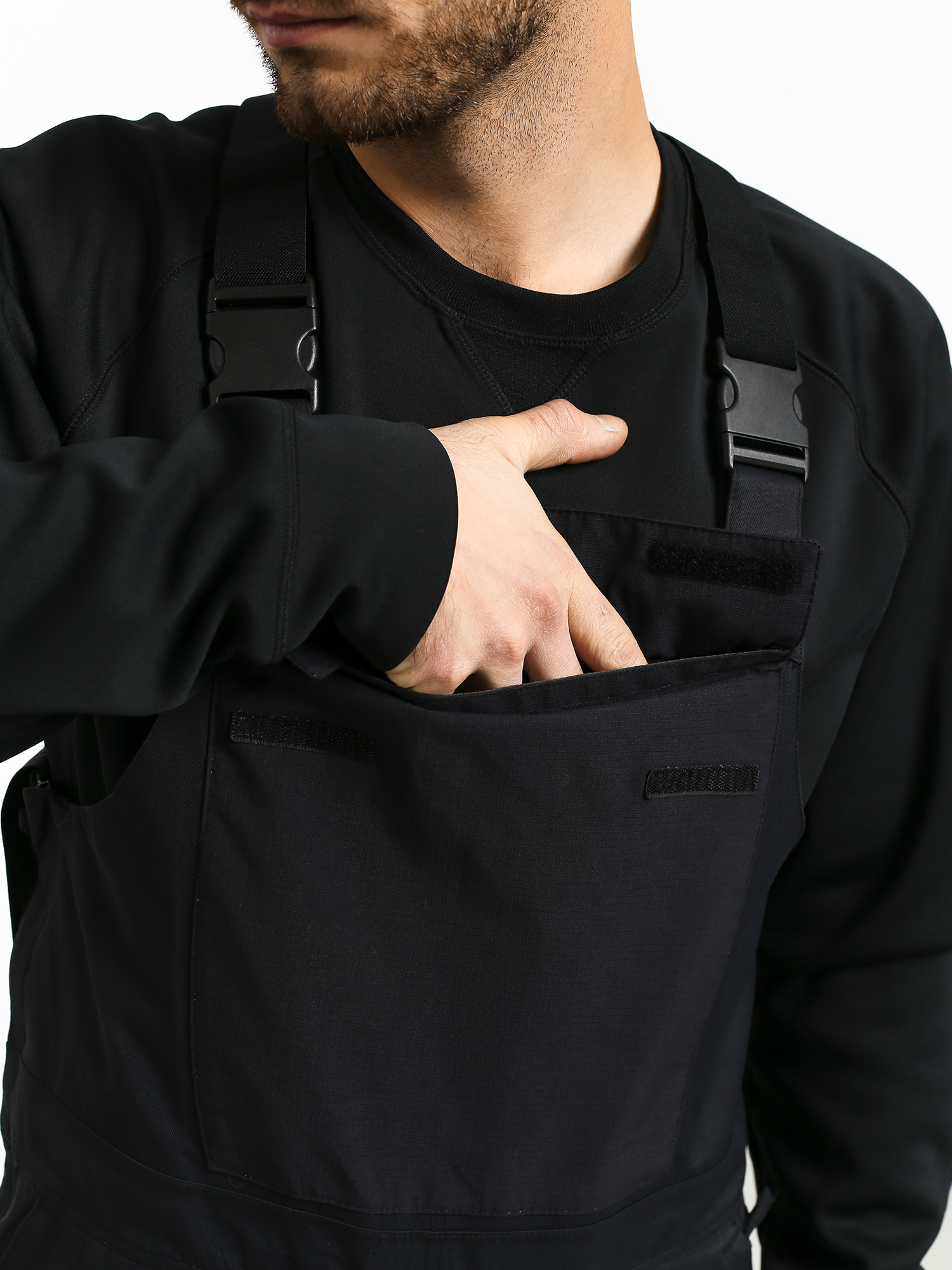 Męskie Spodnie snowboardowe ThirtyTwo Basement Bib (black)