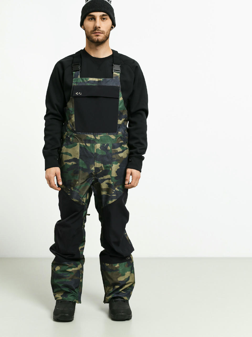 Męskie Spodnie snowboardowe ThirtyTwo Basement Bib (camo)