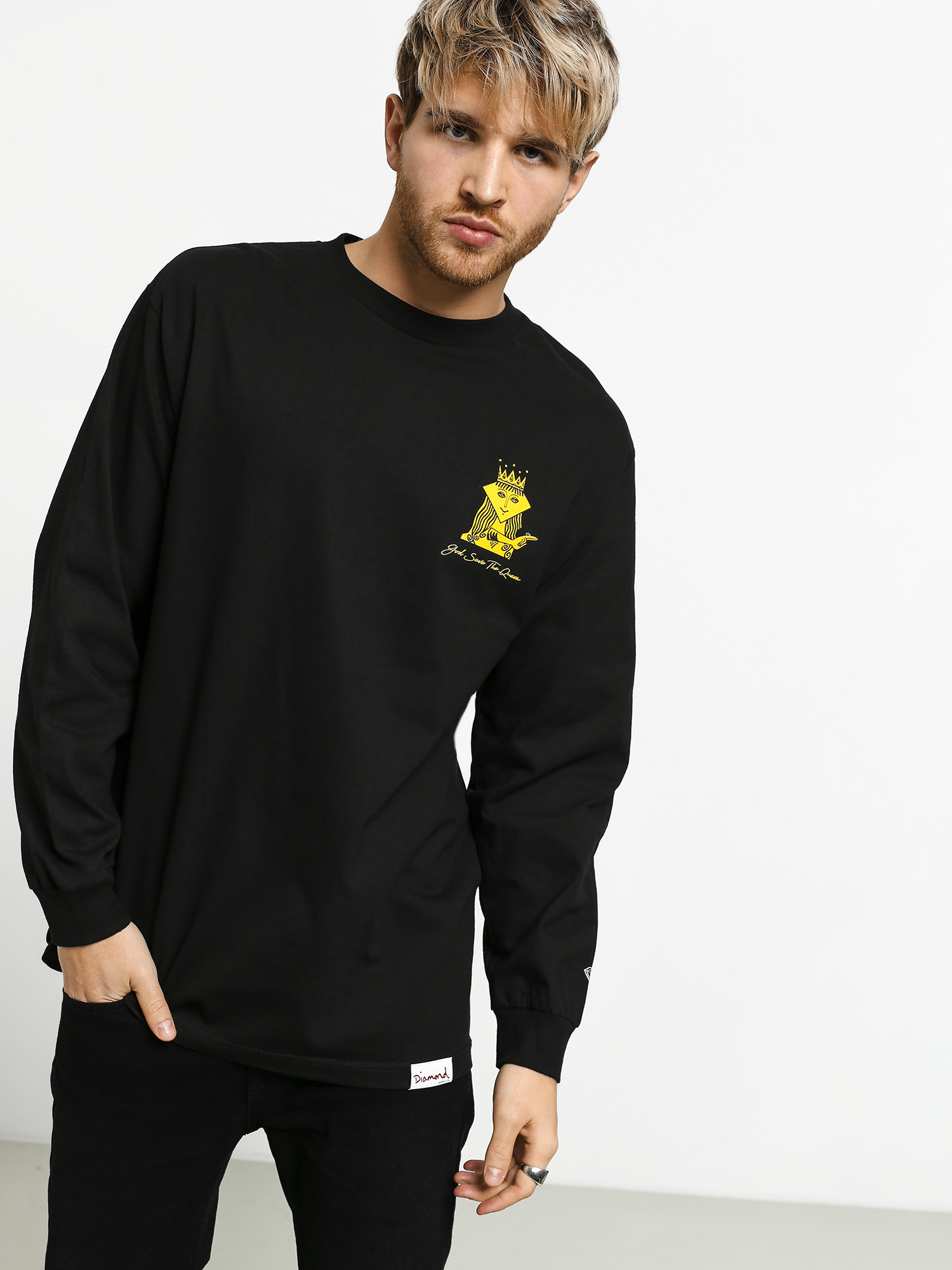 Longsleeve Diamond Supply Co. The Queen (black)